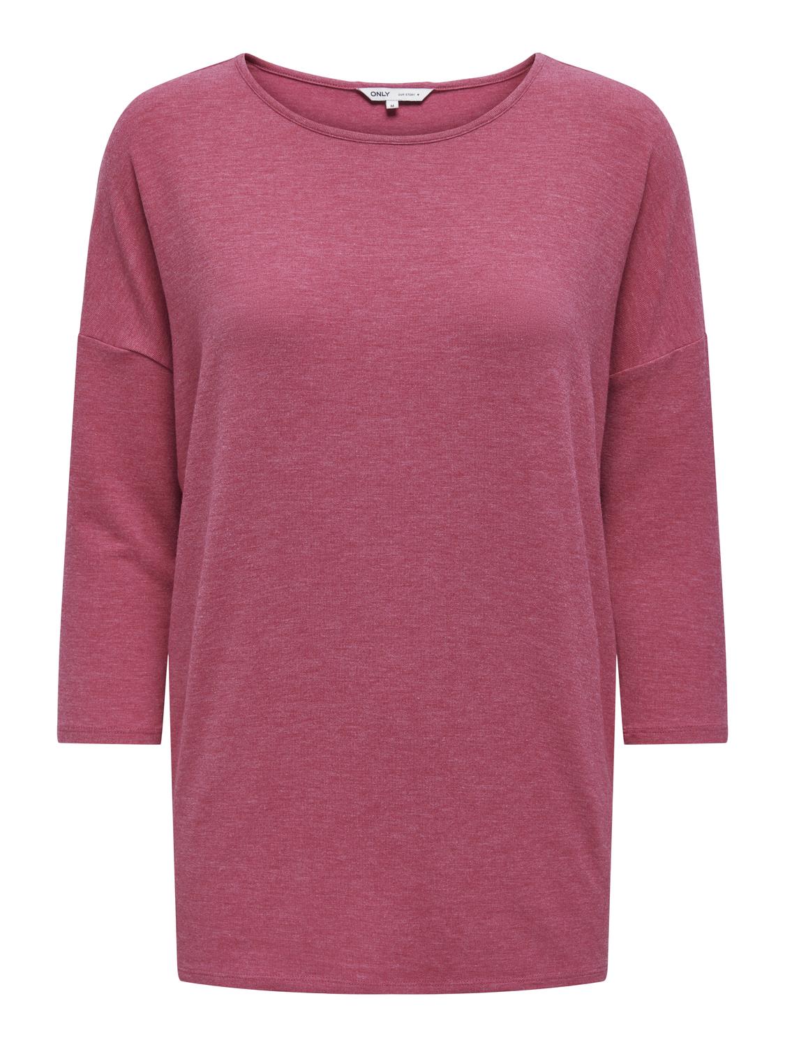 ONLY 3/4-Arm-Shirt »ONLGLAMOUR 3/4 TOP JRS NOOS«, in lässiger Oversize-Form von ONLY