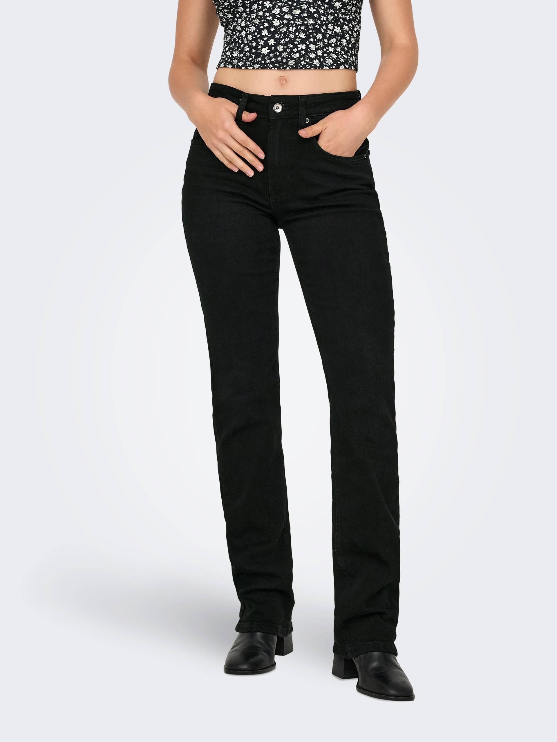 ONLY 5-Pocket-Jeans »ONLEVERLY MW SWEET FLARED DNM CRO563« ONLY 5-Pocket-Jeans »ONLEVERLY MW SWEET FLARED DNM CRO563« von ONLY