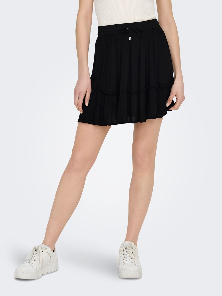 ONLY Minirock »ONLIBIZA LIFE SHORT SKIRT WVN NOOS«, mit Volant von ONLY