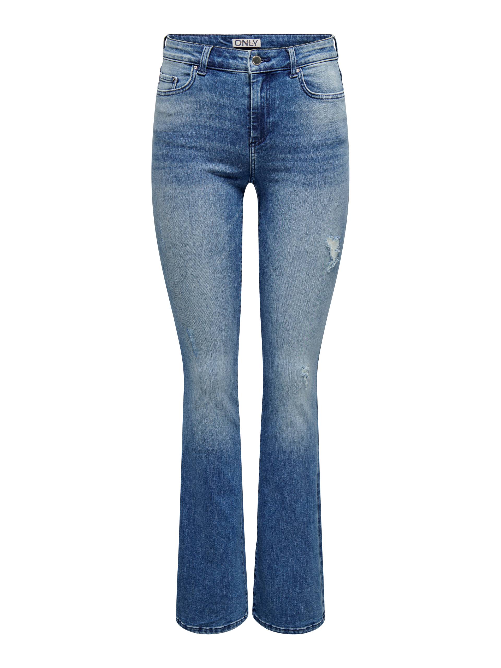 ONLY Bootcut-Jeans »ONLBLUSH MID FLARED DEST ANA671«, mit Destroyed Effekt von ONLY