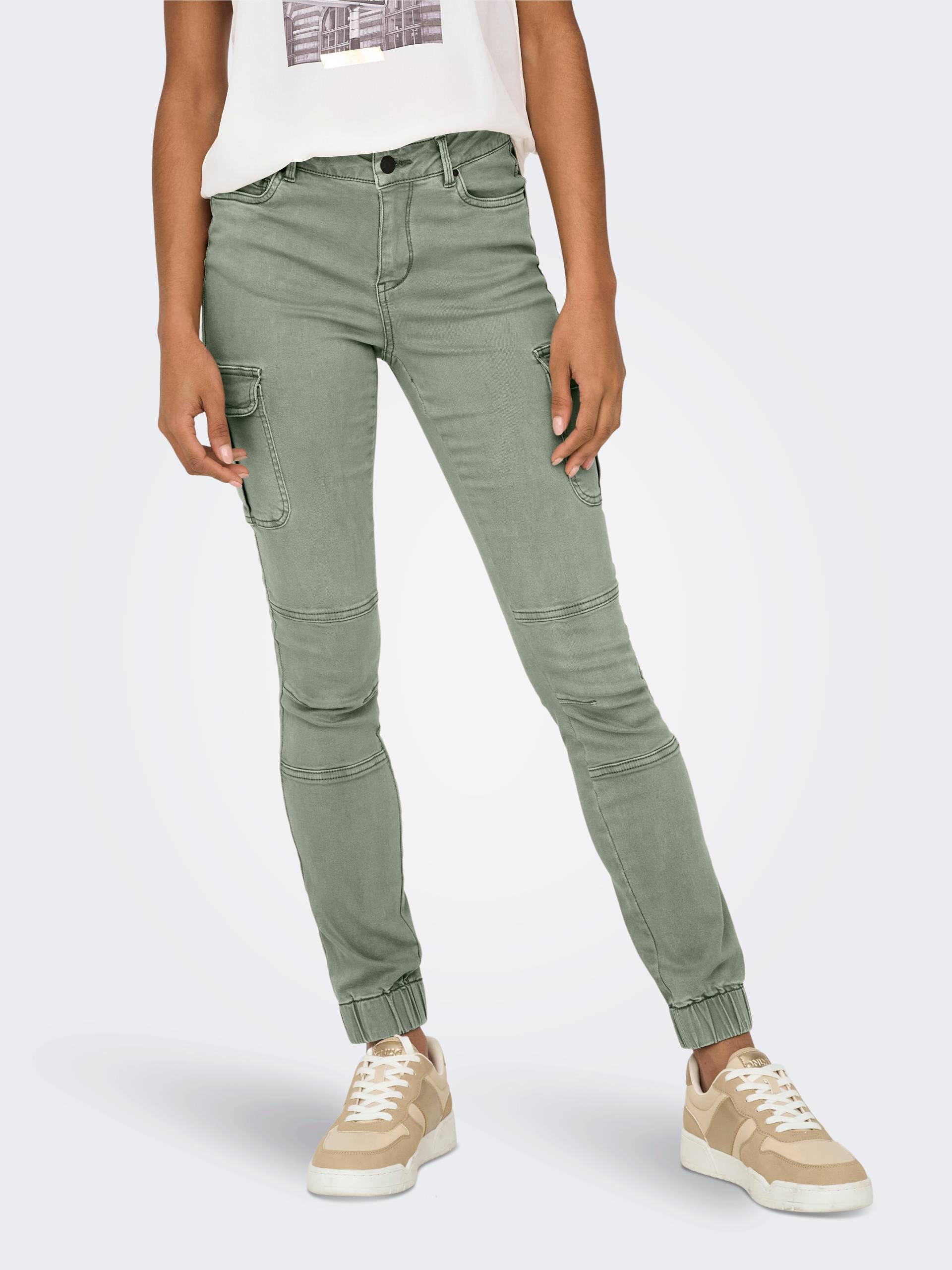 ONLY Cargohose »ONLMISSOURI REG ANK CARGO PNT«, knöchellang mit elastischem Beinabschluss von ONLY