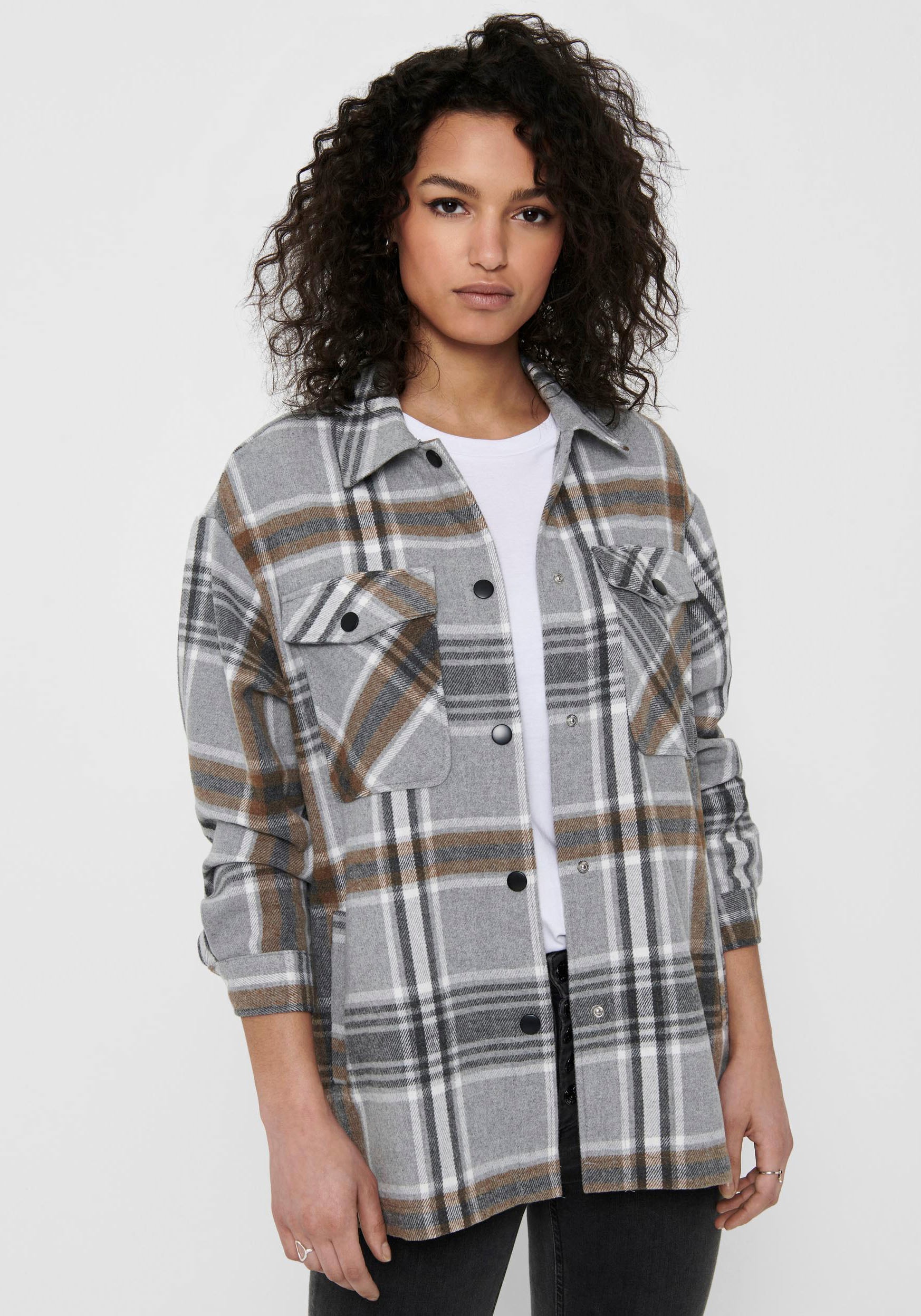 ONLY Hemdjacke »ONLELLENE-VALDA CHECK SHACKET« von ONLY