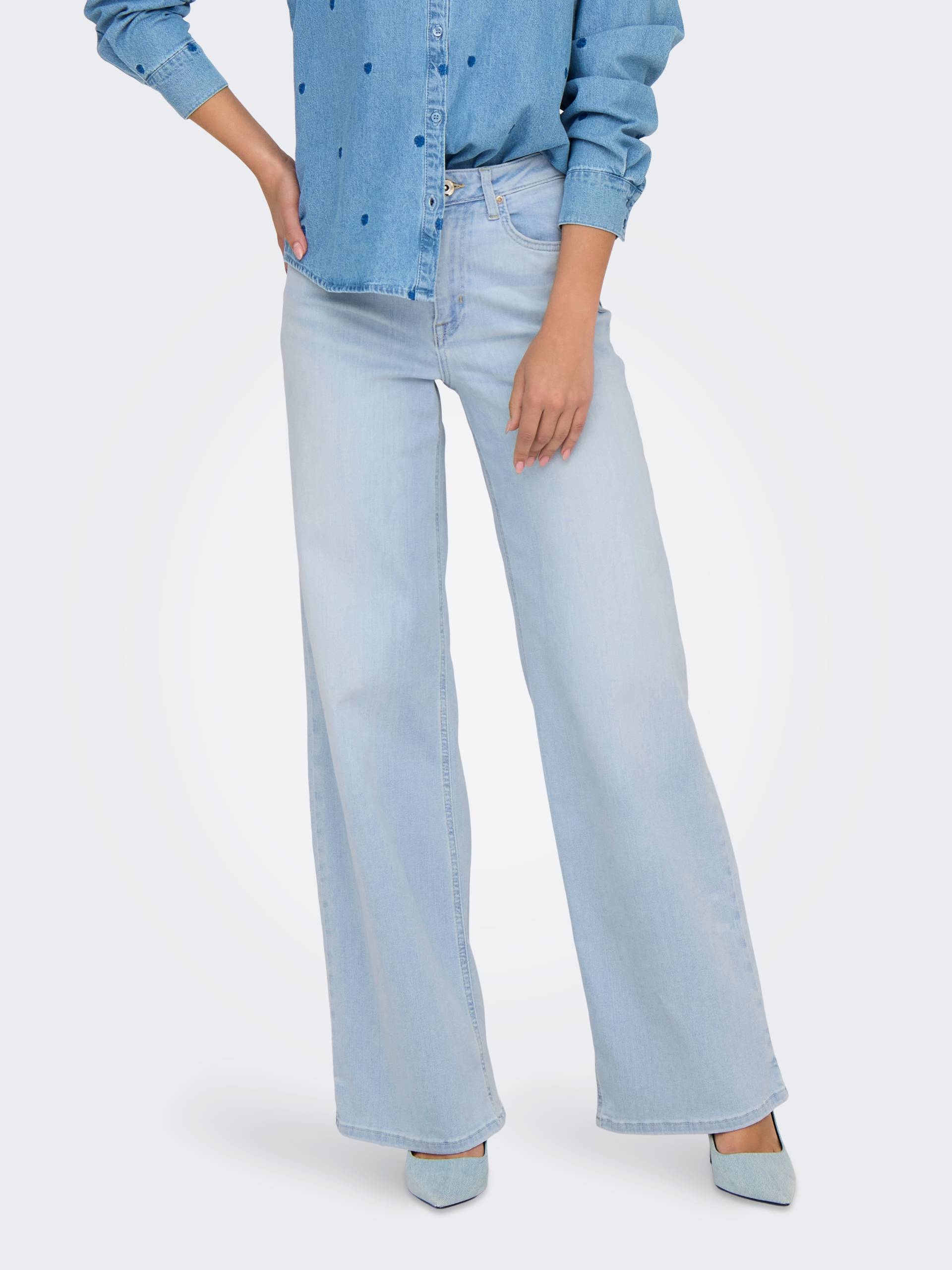 ONLY High-waist-Jeans »ONLMADISON BLUSH HW WIDE DNM CRO495 NOOS« von ONLY