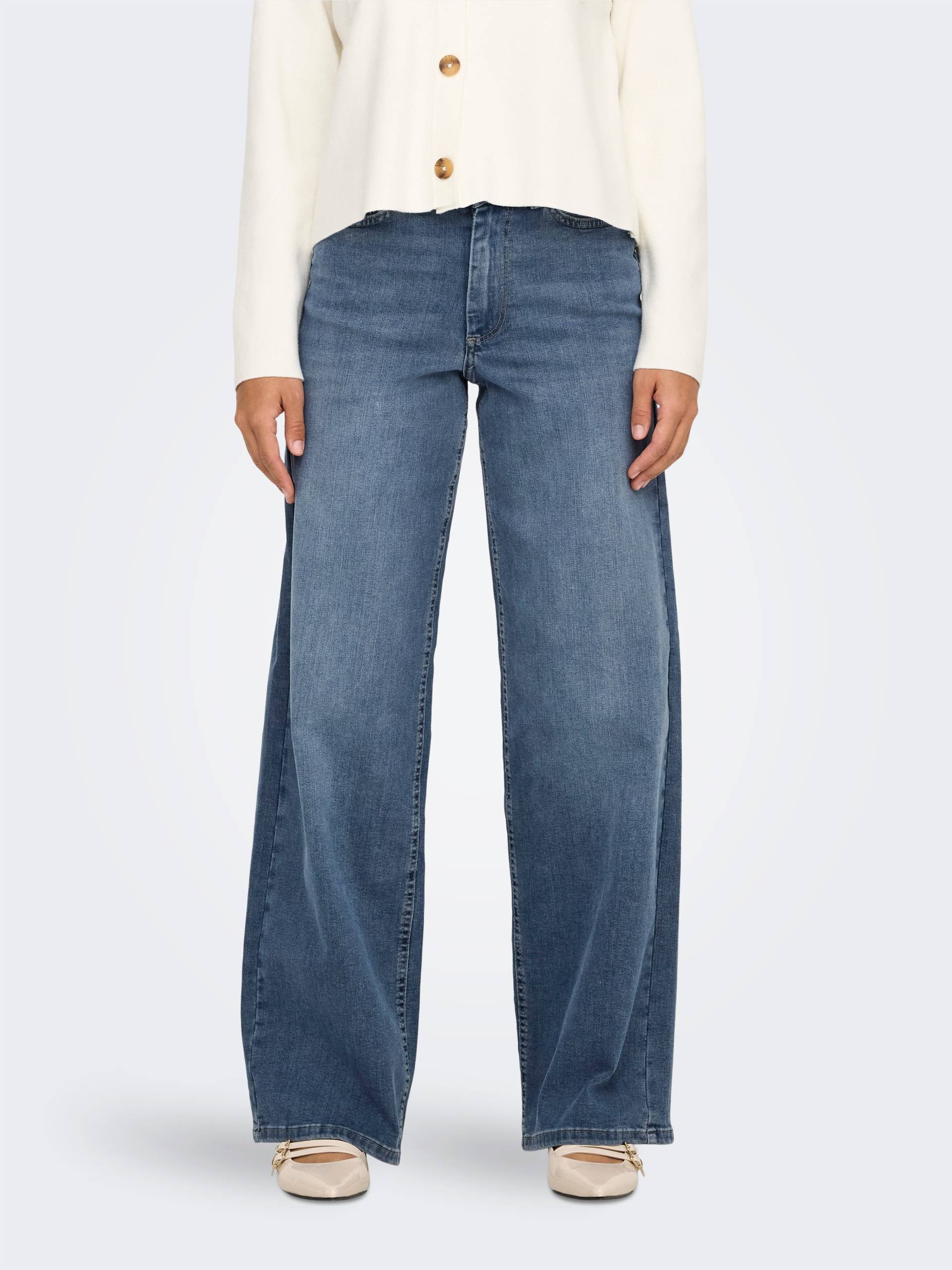 ONLY High-waist-Jeans »ONLMADISON BLUSH HW WIDE DNM TAI853 NOOS« von ONLY