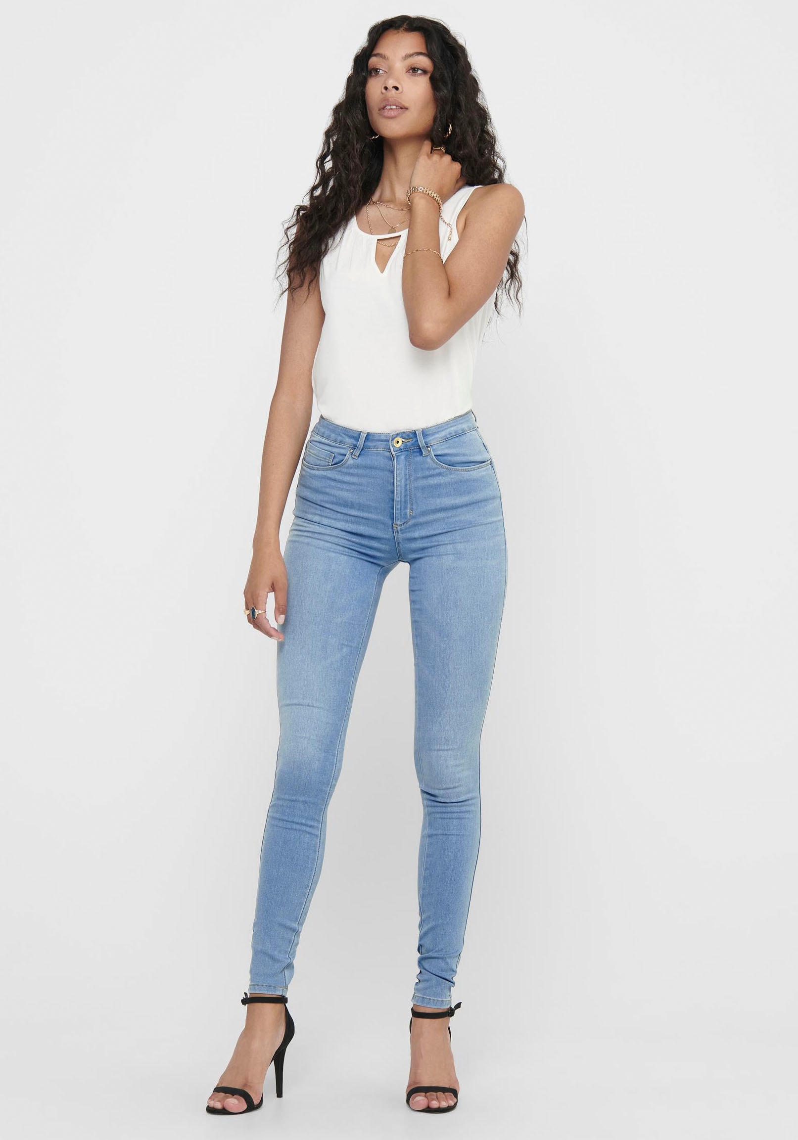 ONLY High-waist-Jeans »ONLROYAL HW SK JEANS DNM BJ13333 NOOS« von ONLY