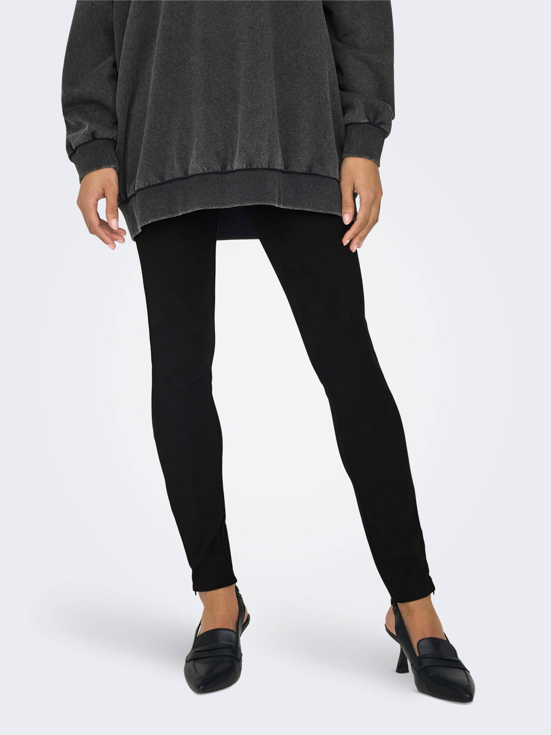 ONLY Highwaist Leggings »ONLPEONY HW RIB ZIP LEGGING CC PNT« ONLY Highwaist Leggings »ONLPEONY HW RIB ZIP LEGGING CC PNT« von ONLY
