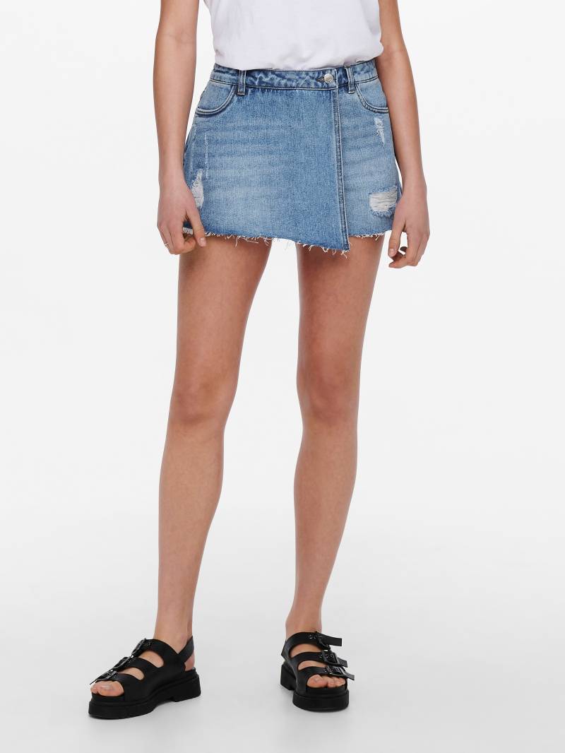 ONLY Jeansrock »ONLTEXAS REG DNM SKORT BJ NOOS«, mit Destroyed Effekt von ONLY