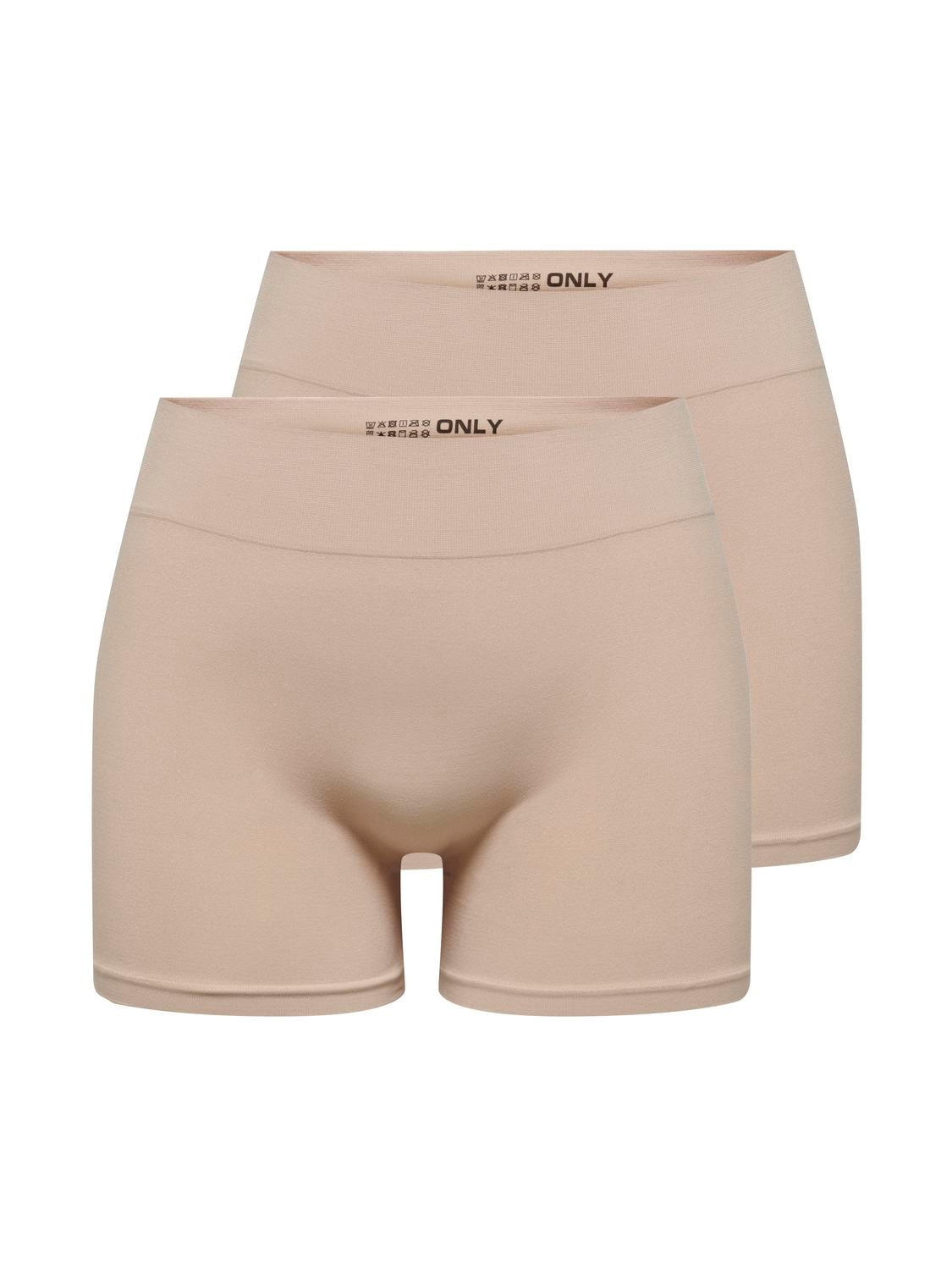 ONLY Hotpants »ONLVICKY S-LESS MINI SHORTS 2-PACK«, (Packung, 2 tlg.) von ONLY