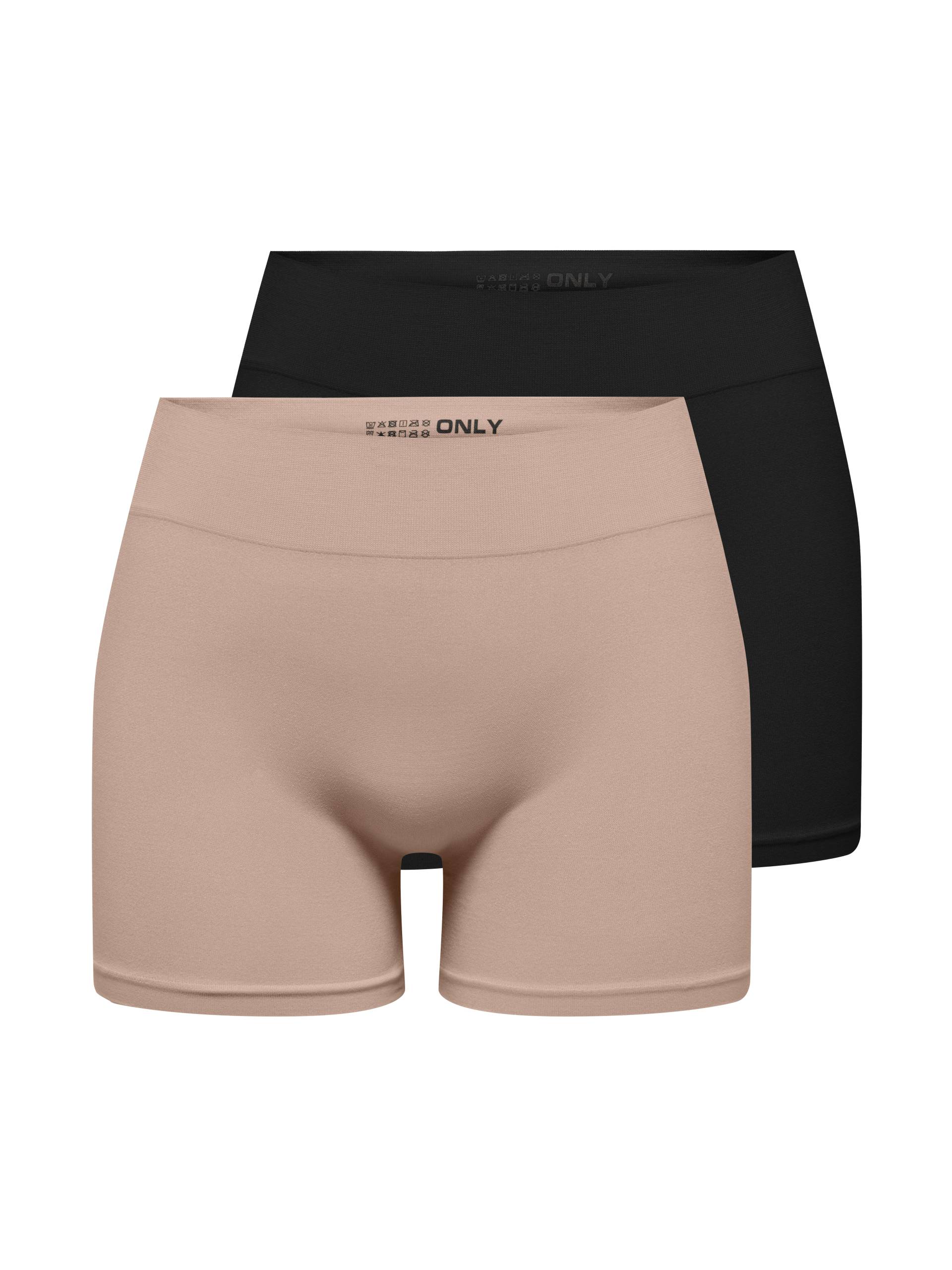 ONLY Hotpants »ONLVICKY S-LESS MINI SHORTS 2-PACK«, (Packung, 2 tlg.) von ONLY