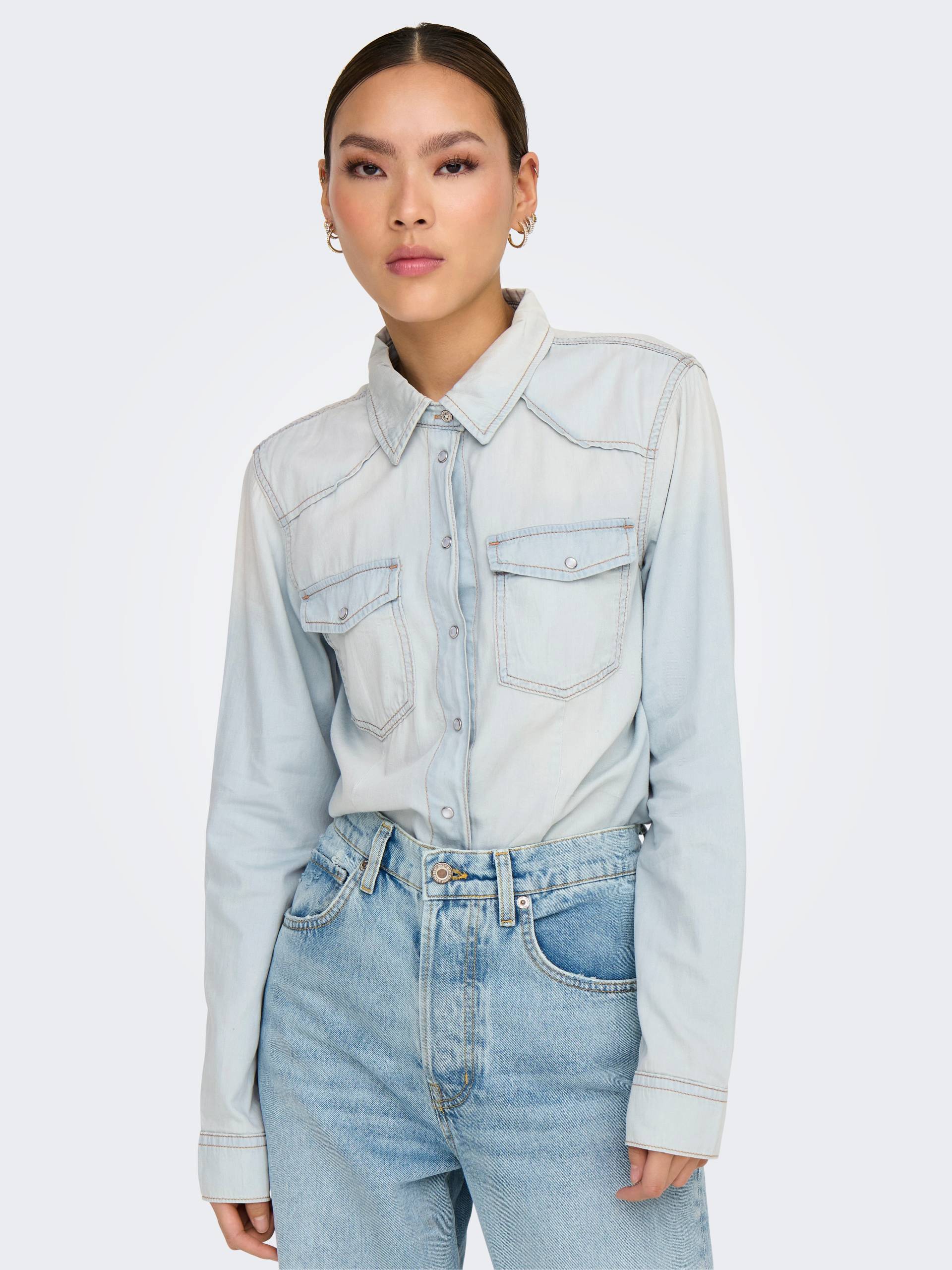 ONLY Jeansbluse »ONLALICE REG SHIRT DNM BOX AKM« von ONLY