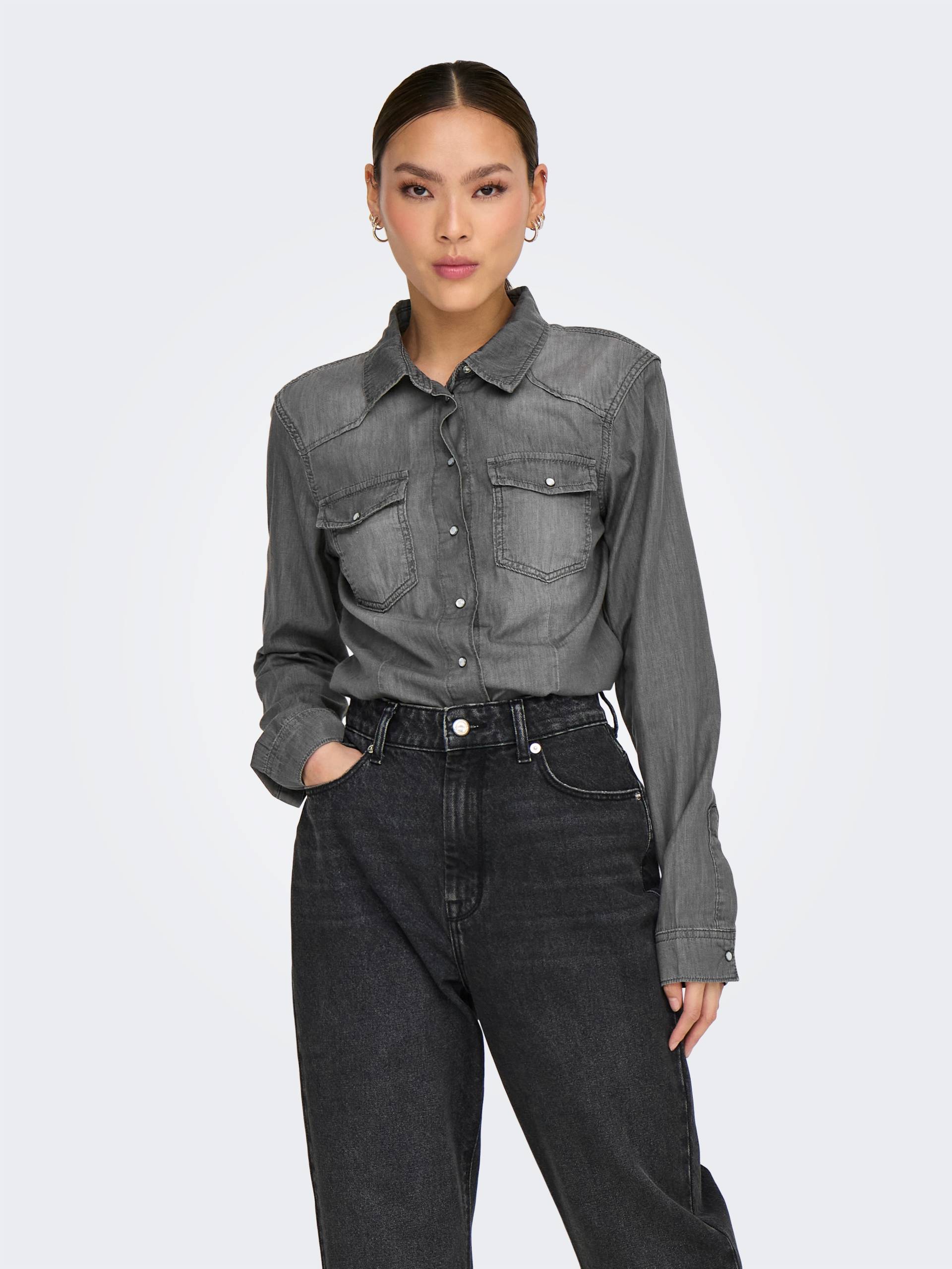 ONLY Jeansbluse »ONLALICE REG SHIRT DNM BOX AKM« von ONLY