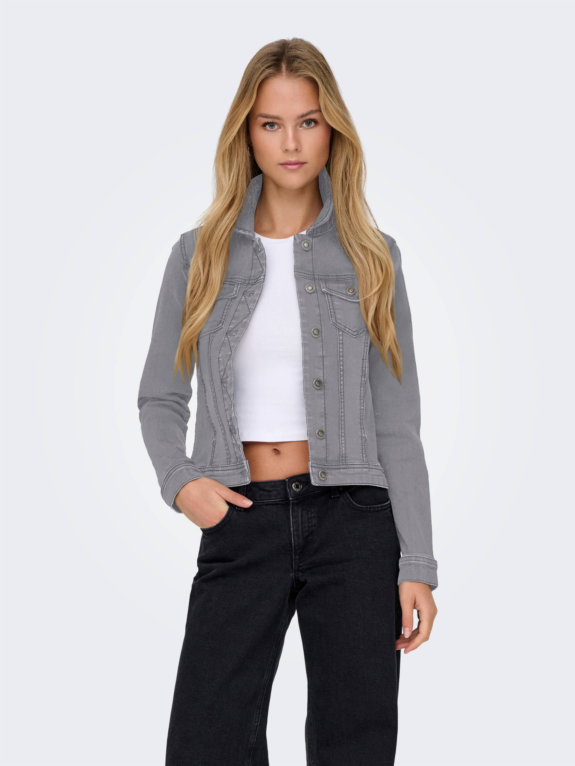 ONLY Jeansjacke »ONLWONDER DNM JACKET NOOS«, kurze, modische Form von ONLY