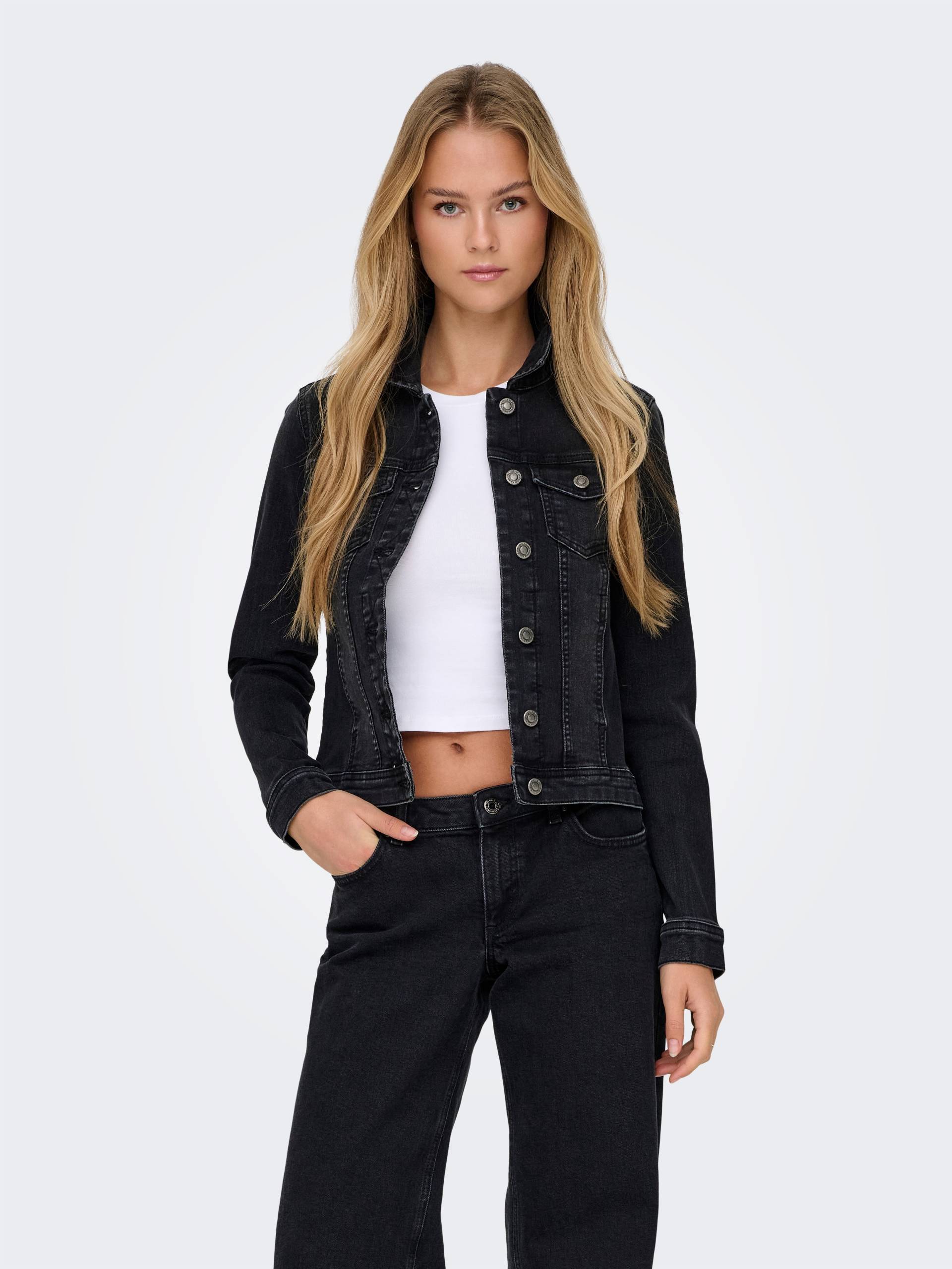 ONLY Jeansjacke »ONLWONDER DNM JACKET NOOS«, kurze, modische Form von ONLY