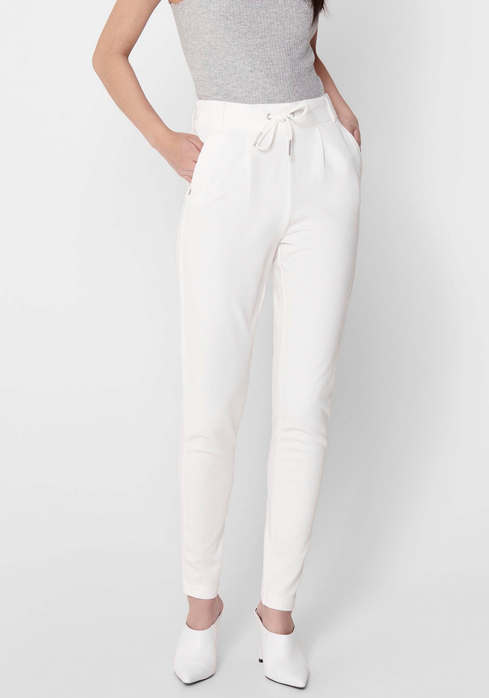 ONLY Jogger Pants »ONLPOPTRASH LIFE EASY COL PANT PNT NOOS«, bequeme Form mit elastischem Bund und Kordelzug ONLY Jogger Pants »ONLPOPTRASH LIFE EASY COL PANT PNT NOOS«, bequeme Form mit elastischem Bund und Kordelzug von ONLY