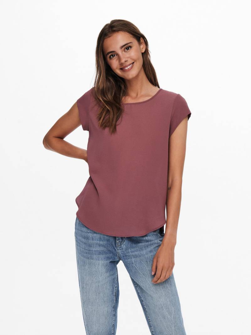 ONLY Kurzarmbluse »ONLVIC S/S SOLID TOP NOOS PTM« von ONLY