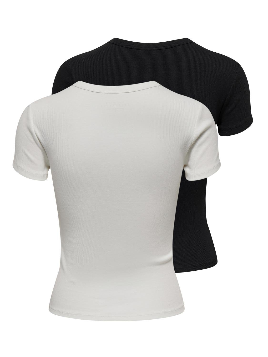 ONLY Kurzarmshirt »ONLEASY S/S TOP CS JRS 2 PACK«, (Packung, 2 tlg.) von ONLY