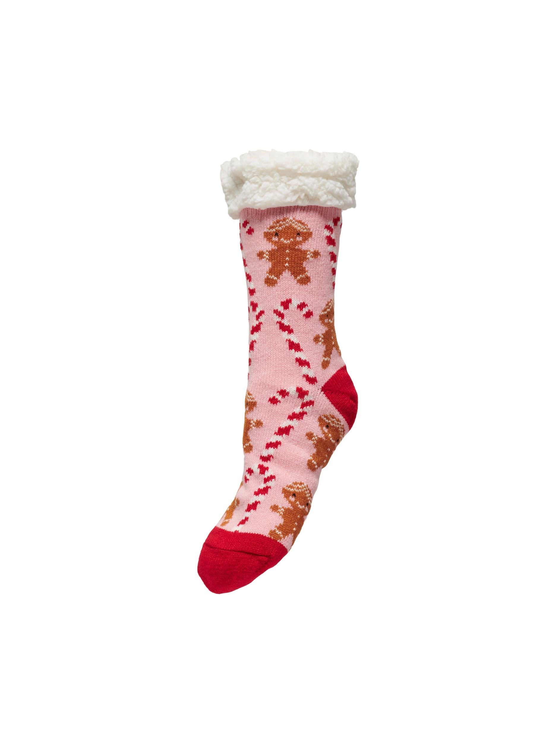 ONLY Kuschelsocken »ONLCHRISTMAS TEDDY SOCKS«, mit Teddyplüsch von ONLY