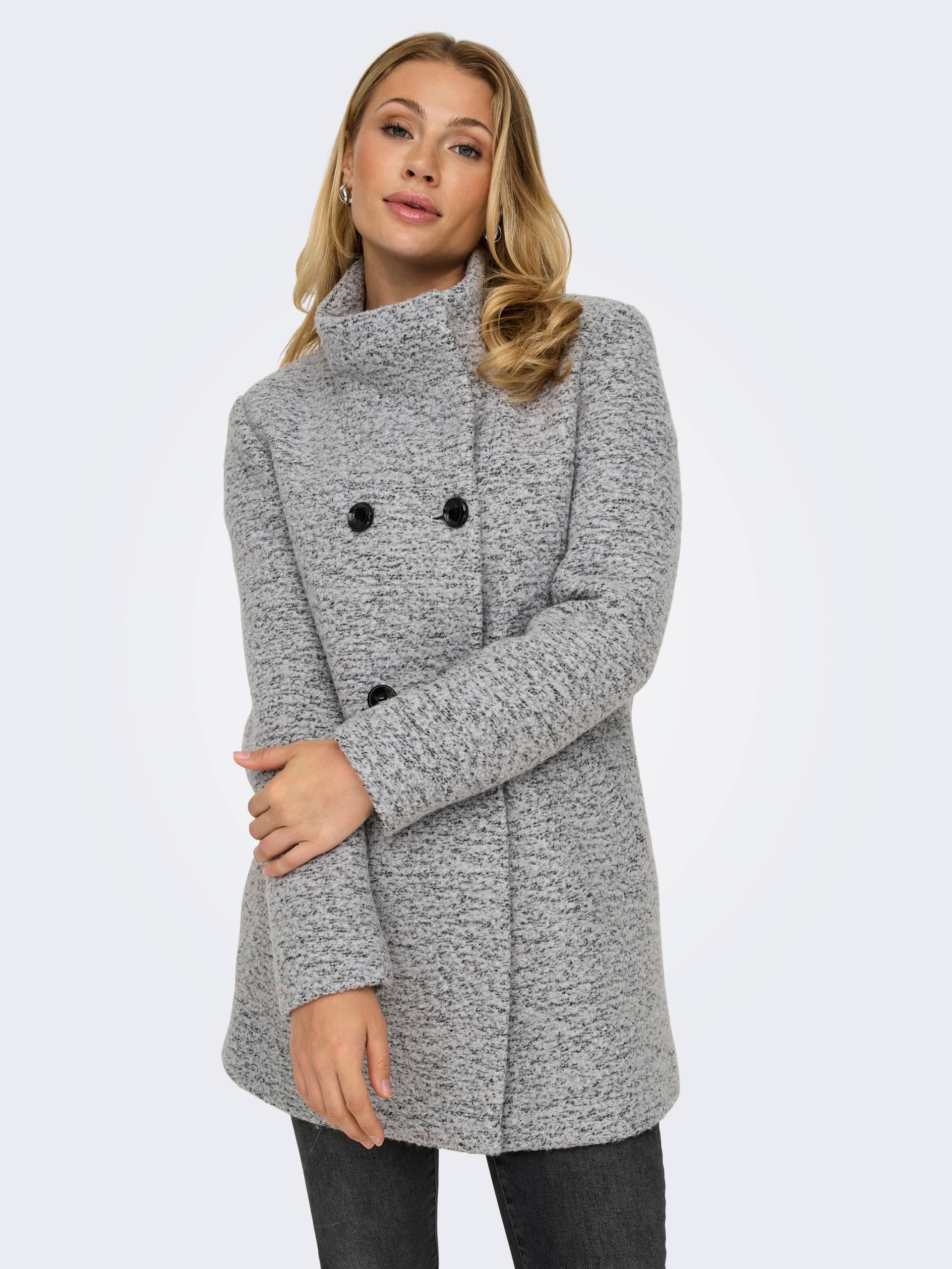 ONLY Langjacke »ONLNEWSOPHIA WOOL COAT OTW CC«, mit Wolle von ONLY