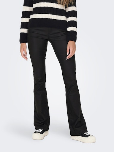 ONLY Lederimitathose »ONLBLUSH MID WAIST FLARED COATED NOOS« ONLY Lederimitathose »ONLBLUSH MID WAIST FLARED COATED NOOS« von ONLY