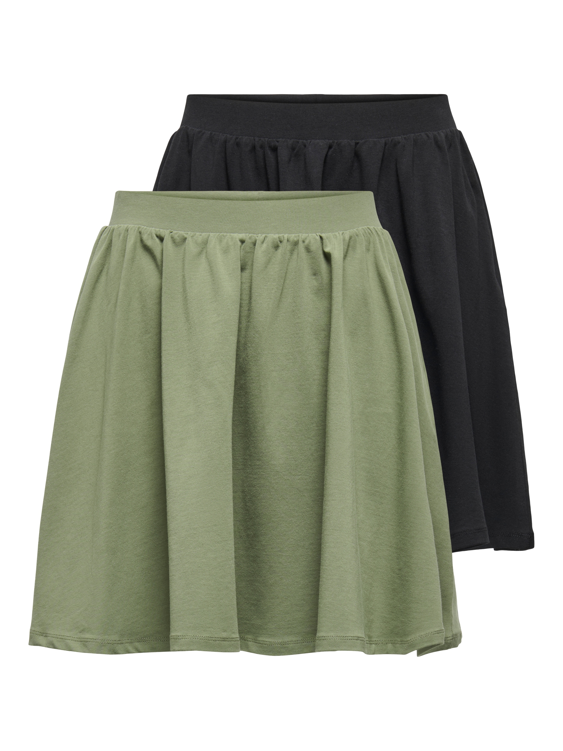 ONLY Minirock »ONLLIVE LOVE SKATER SKIRT 2 PACK CS JRS«, (Packung, 2 tlg., 2er-Pack) von ONLY