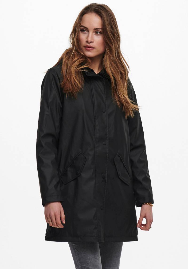 ONLY Funktionsmantel »ONLSALLY RAINCOAT OTW NOOS«, mit Kapuze und Teddyplüschfutter von ONLY