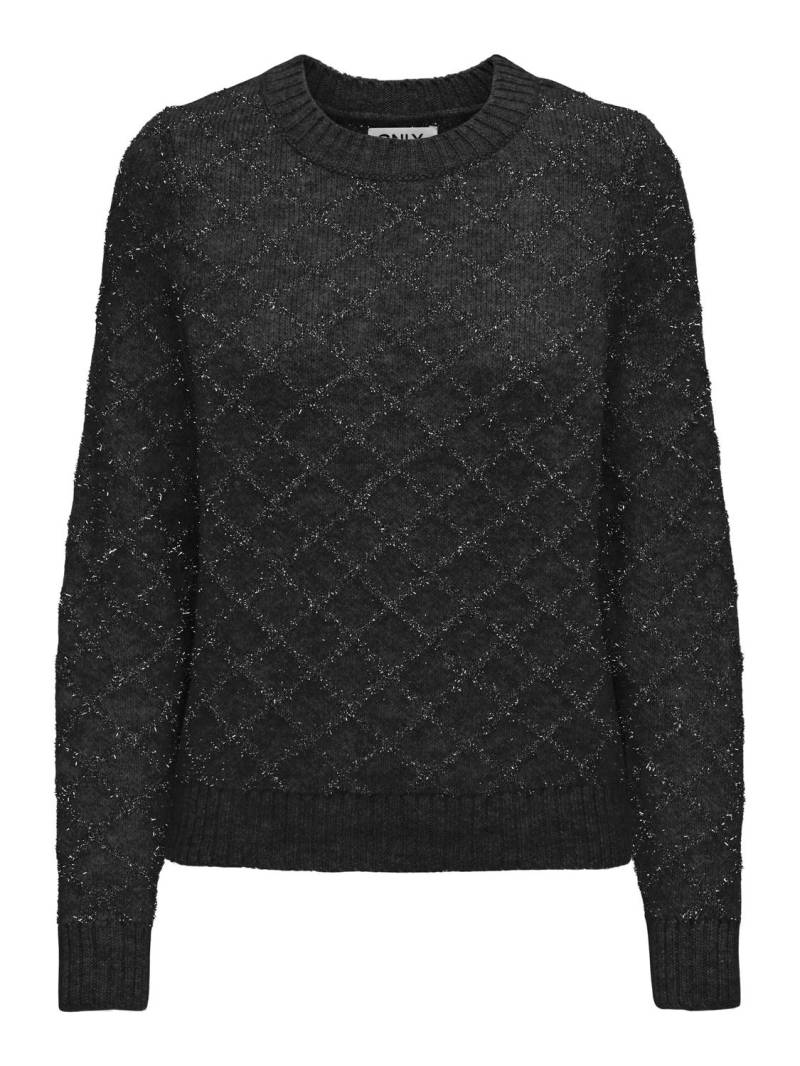 ONLY Rundhalspullover »ONLALBA L/S GLITTER O-NECK CC KNT« von ONLY