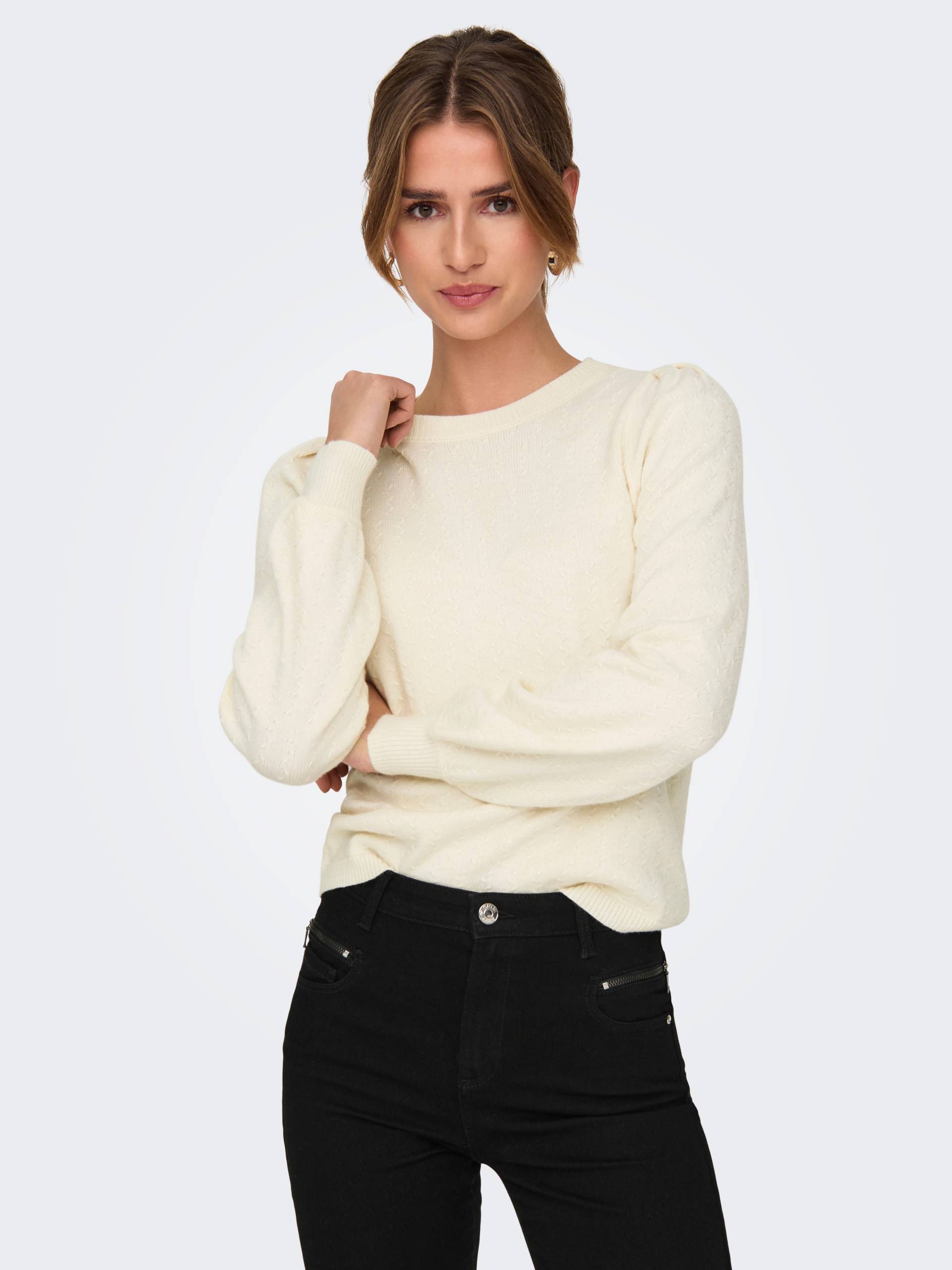 ONLY Rundhalspullover »ONLKATIA LS STRUCTURE PUFF O-NECK CC KNT« ONLY Rundhalspullover »ONLKATIA LS STRUCTURE PUFF O-NECK CC KNT« von ONLY
