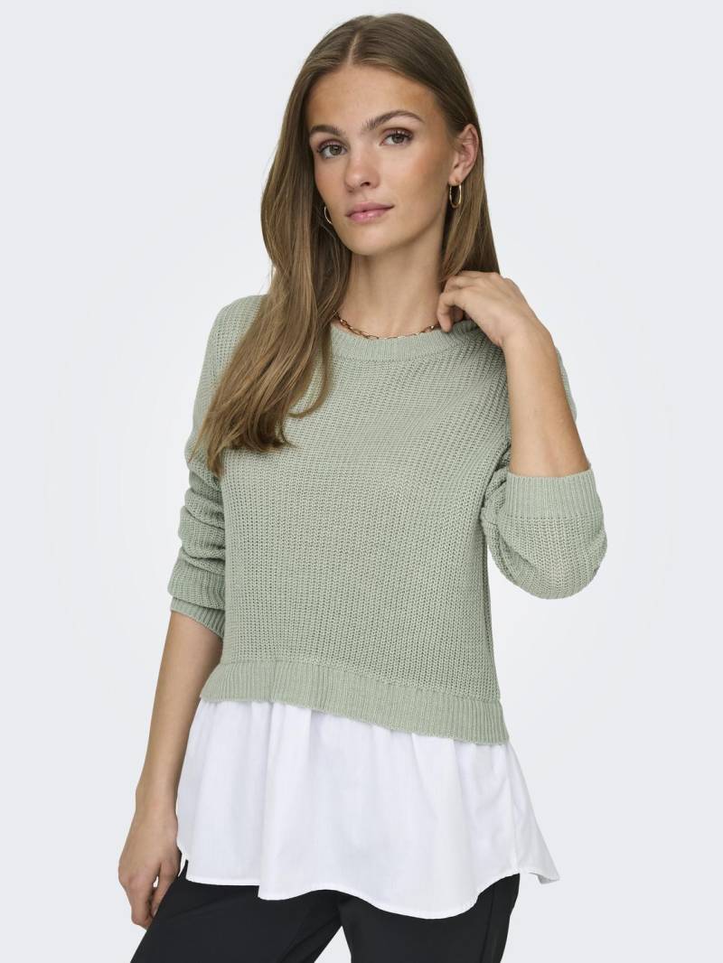 ONLY Rundhalspullover »ONLVIVIANA LS MIX O-NECK CC KNT« von ONLY