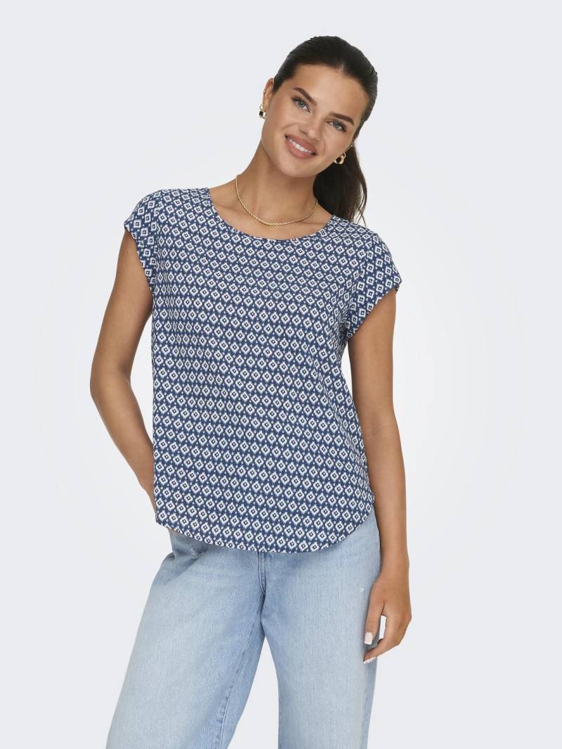 ONLY Shirtbluse »ONLVIC S/S AOP TOP NOOS PTM«, mit Allover Druck von ONLY