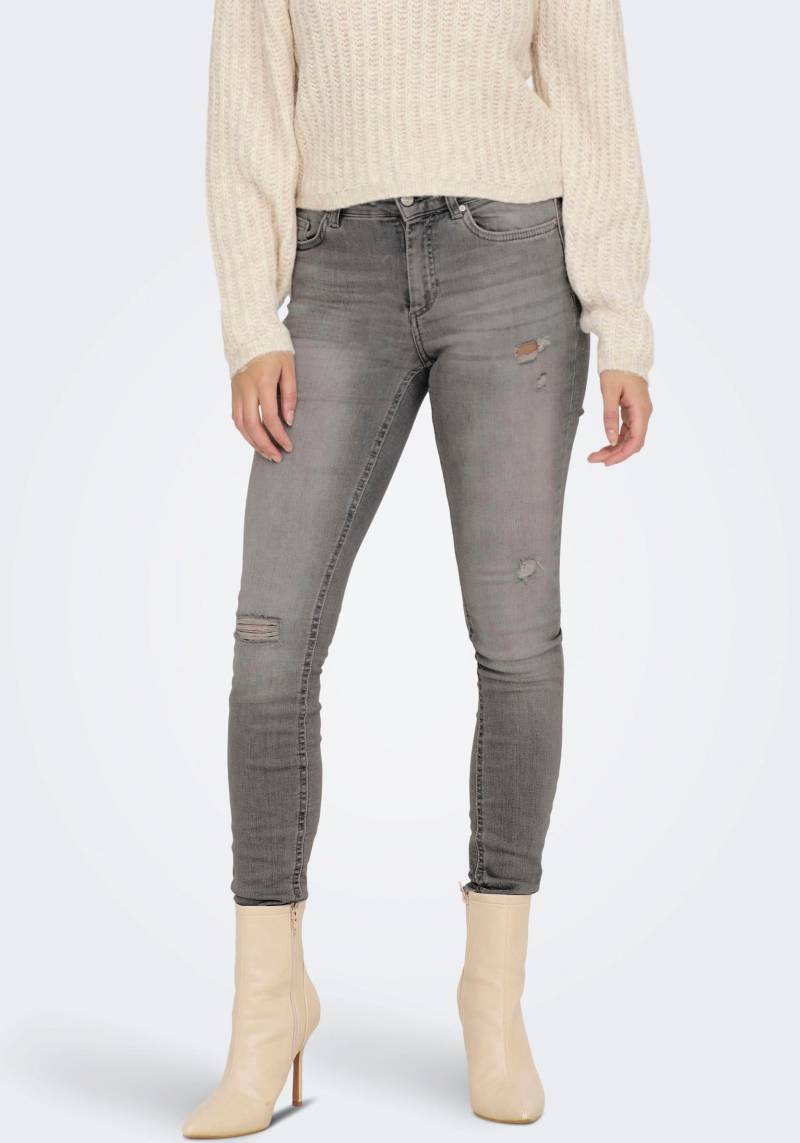 ONLY Skinny-fit-Jeans »ONLBLUSH MID SK AK RW DST DNM REA724NOOS«, mit Destroyed Effekt von ONLY