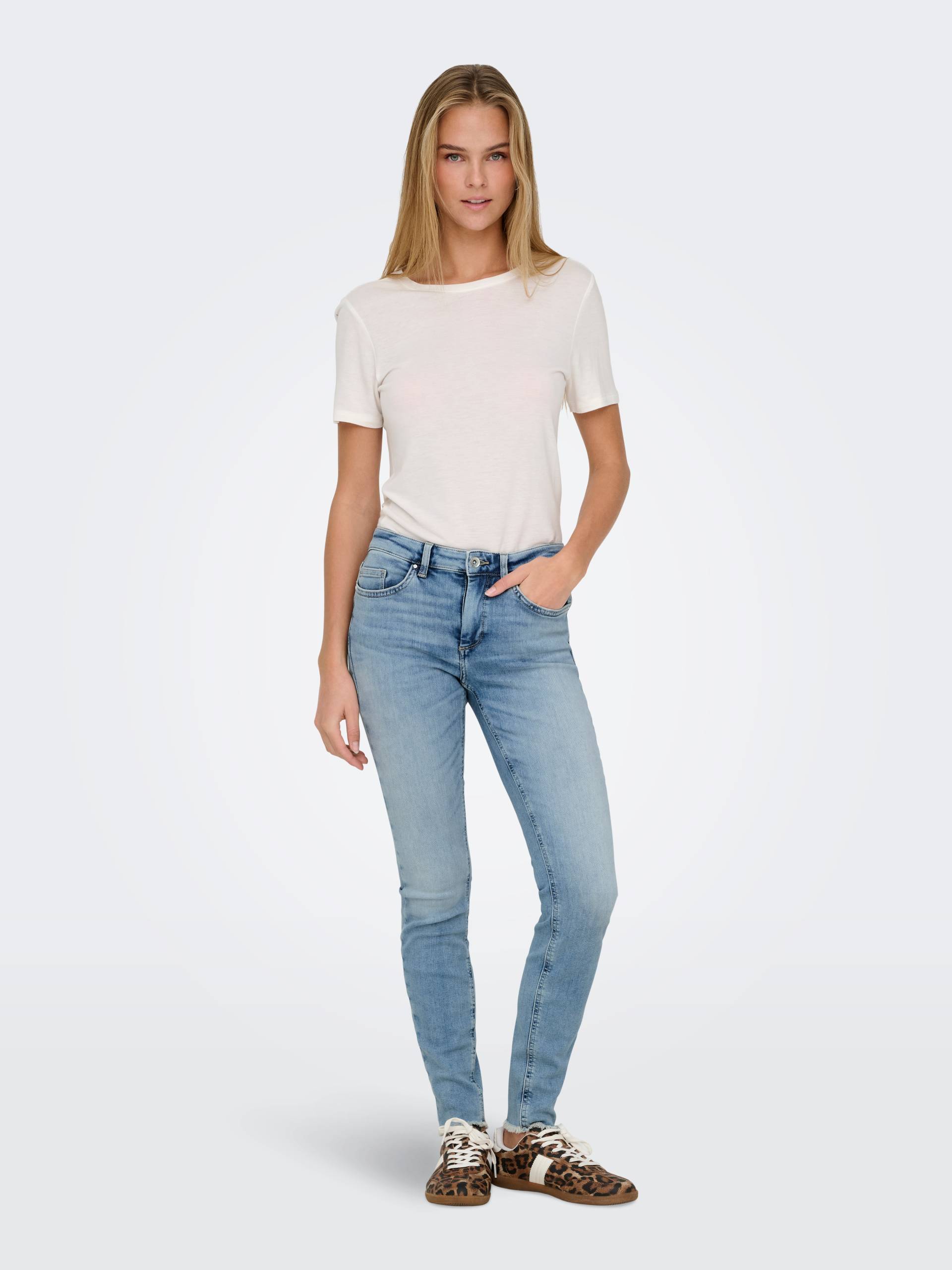 ONLY Skinny-fit-Jeans »ONLBLUSH MID SKIN ANK RW DNM CRO349 NOOS« ONLY Skinny-fit-Jeans »ONLBLUSH MID SKIN ANK RW DNM CRO349 NOOS« von ONLY