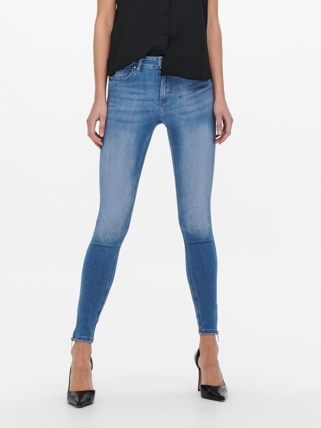 ONLY Skinny-fit-Jeans »ONLBLUSH MID SKINNY ANKLE ZIP DNM BOX« ONLY Skinny-fit-Jeans »ONLBLUSH MID SKINNY ANKLE ZIP DNM BOX« von ONLY