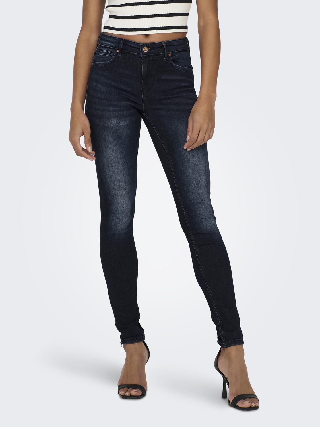 ONLY Skinny-fit-Jeans »ONLKENDELL LIFE REG SK ANKLE«, mit Zipper am Saum ONLY Skinny-fit-Jeans »ONLKENDELL LIFE REG SK ANKLE«, mit Zipper am Saum von ONLY