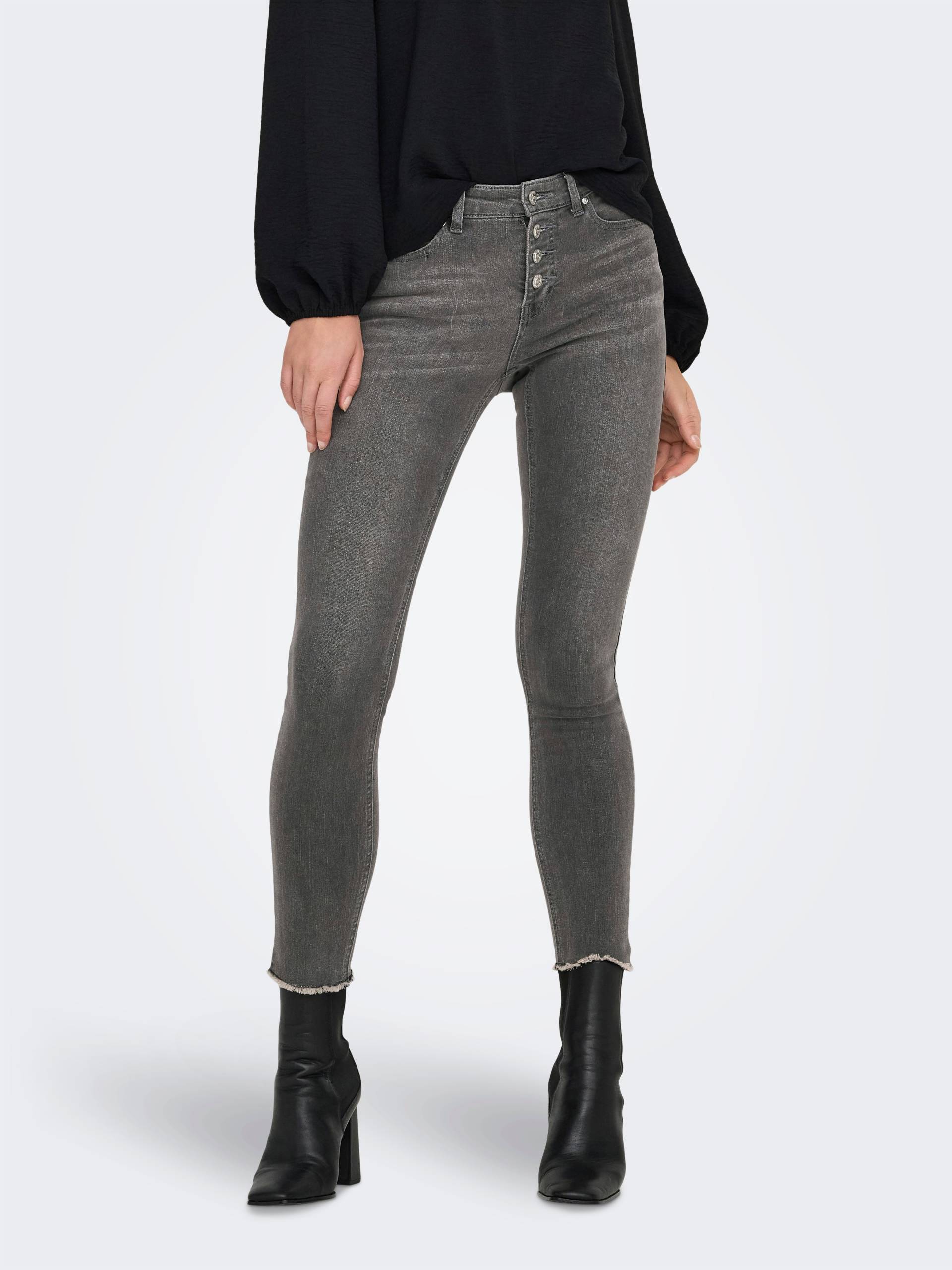 ONLY Skinny-fit-Jeans »ONLMIA MID WAIST BUTTON SK RW ANK BOX« ONLY Skinny-fit-Jeans »ONLMIA MID WAIST BUTTON SK RW ANK BOX« von ONLY