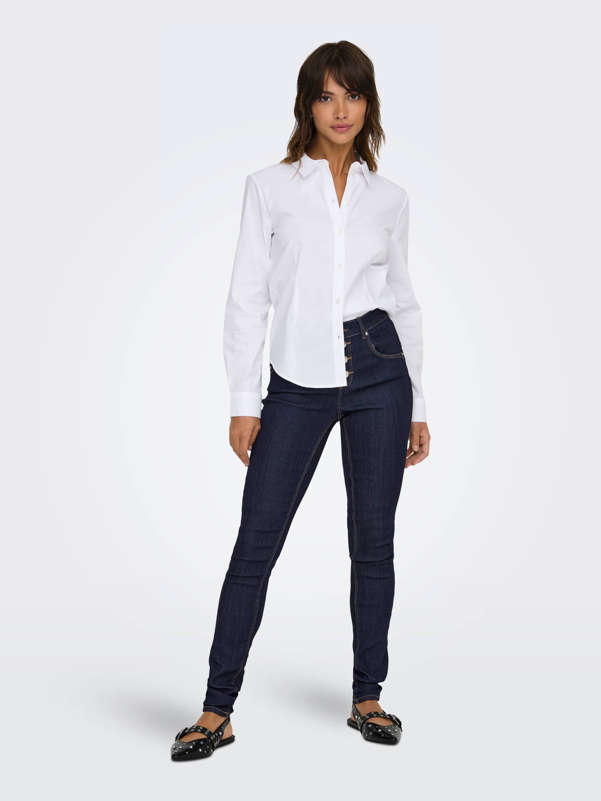 ONLY Skinny-fit-Jeans »ONLRAIN HW SK VIS BUTTON PUSH UP DNM PIM« ONLY Skinny-fit-Jeans »ONLRAIN HW SK VIS BUTTON PUSH UP DNM PIM« von ONLY