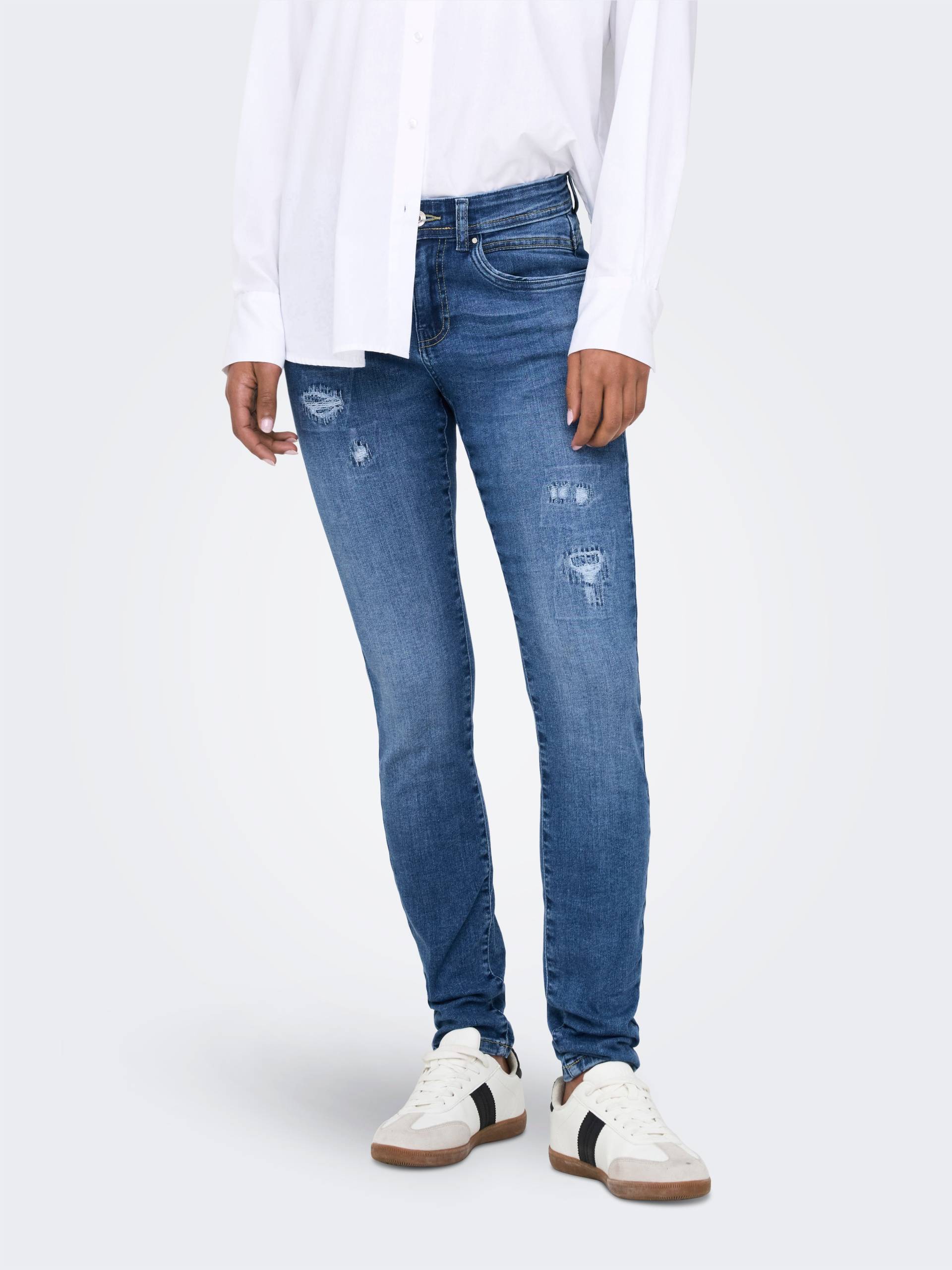 ONLY Skinny-fit-Jeans »ONLRUSH MID WAIST SK REP DNM MAS« von ONLY