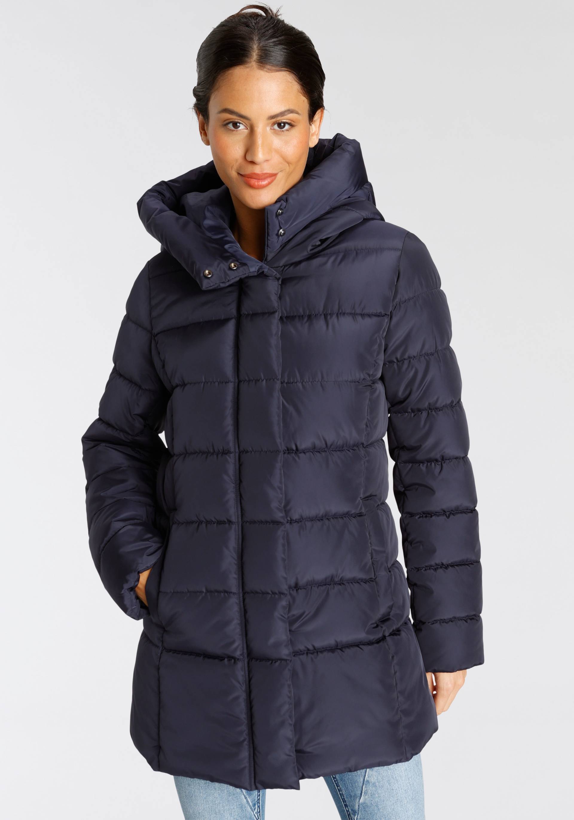 ONLY Steppjacke »ONLTINA PUFFER SHORT COAT OTW«, mit Kapuze von ONLY