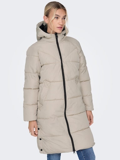 ONLY Steppmantel »ONLAMANDA LONG PUFFER COAT«, mit Kapuze von ONLY