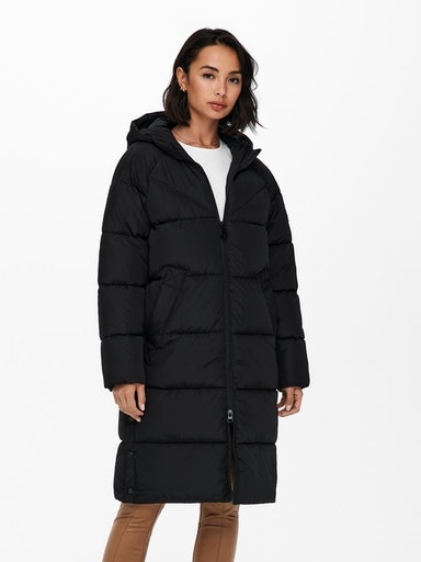 ONLY Steppmantel »ONLAMANDA LONG PUFFER COAT«, mit Kapuze von ONLY