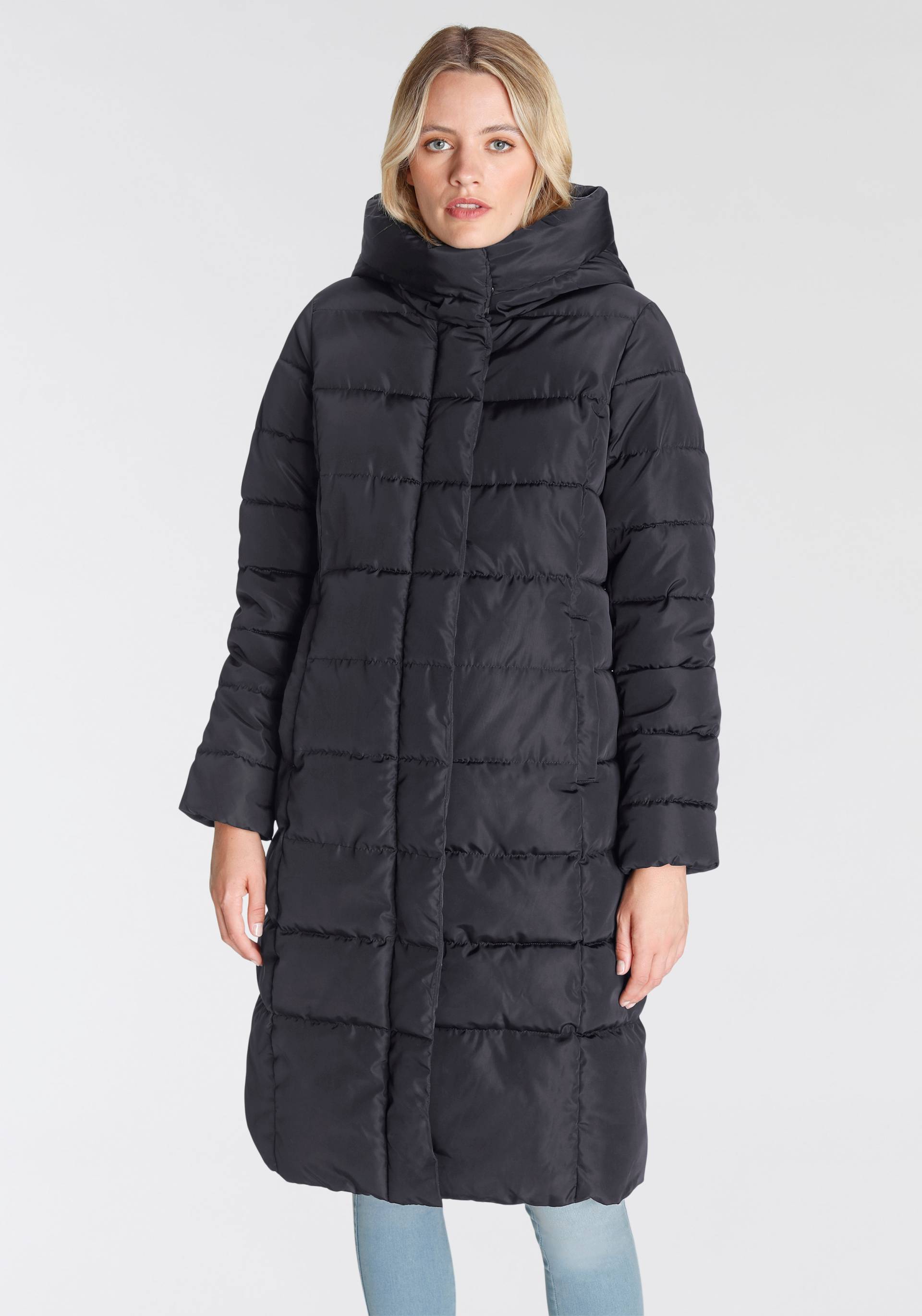 ONLY Steppmantel »ONLTINA PUFFER X LONG COAT OTW«, mit Kapuze von ONLY