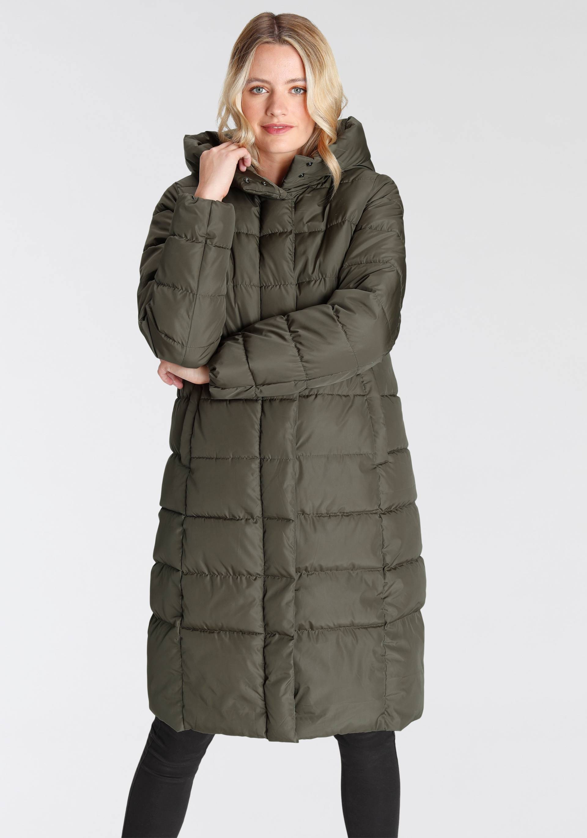 ONLY Steppmantel »ONLTINA PUFFER X LONG COAT OTW«, mit Kapuze von ONLY