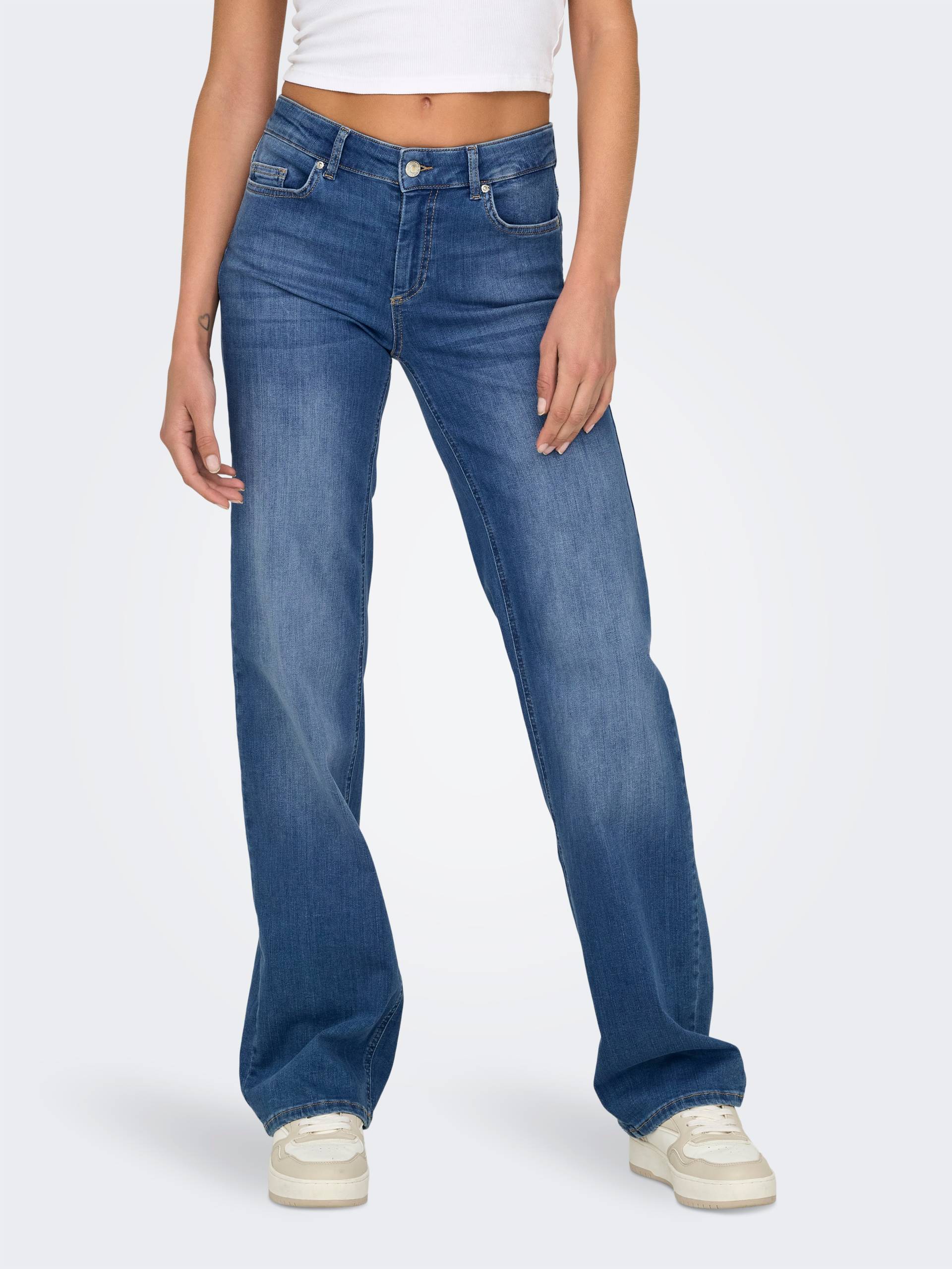 ONLY Straight-Jeans »ONLBLUSH MID STRAIGHT DNM REA12187 NOOS« ONLY Straight-Jeans »ONLBLUSH MID STRAIGHT DNM REA12187 NOOS« von ONLY