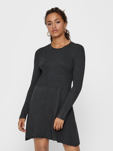 ONLY Strickkleid »ONLALMA L/S O-NECK DRESS KNT NOOS« von ONLY