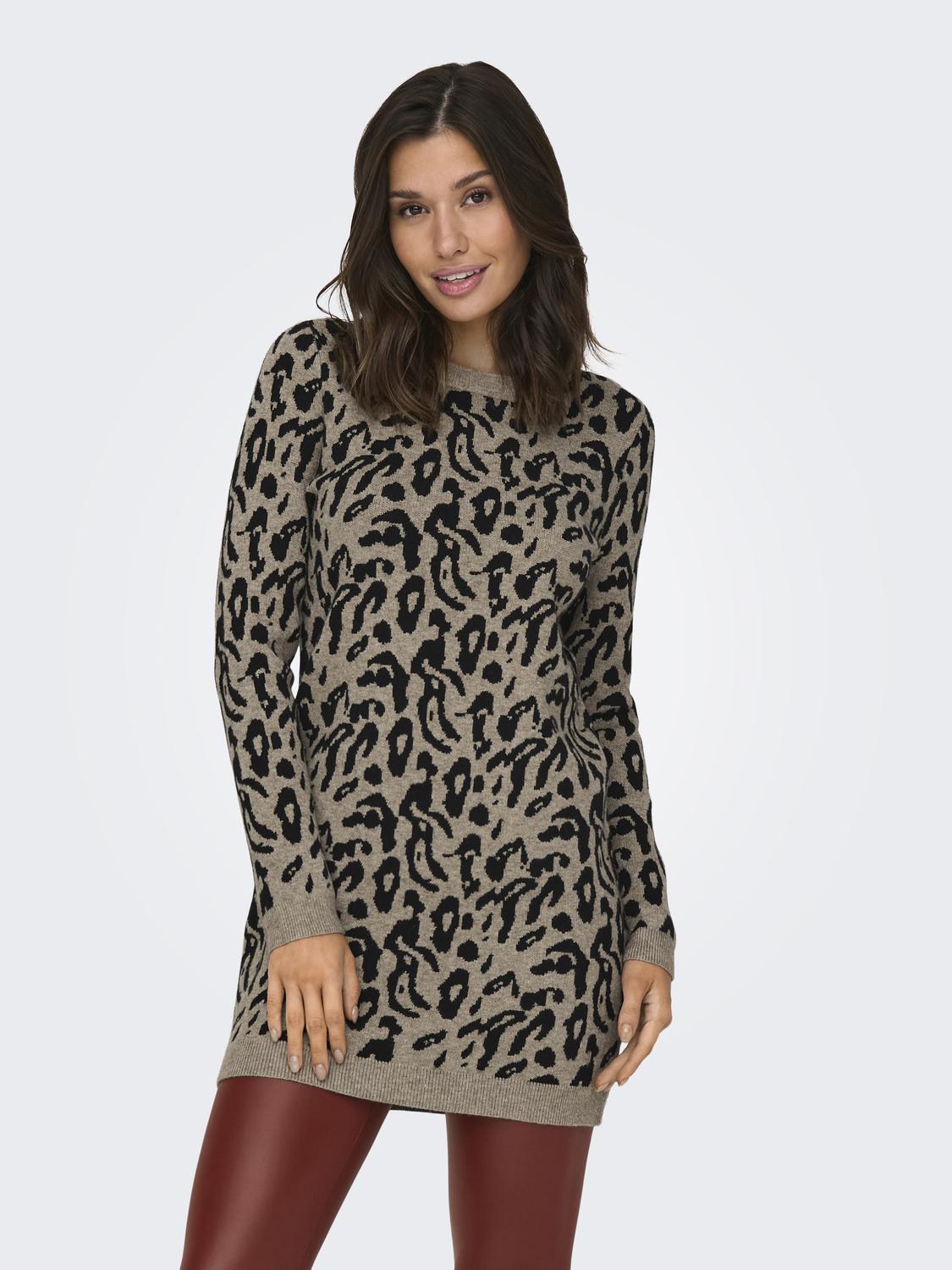 ONLY Strickkleid »ONLJENNI LS ANIMAL DRESS EX KNT« von ONLY