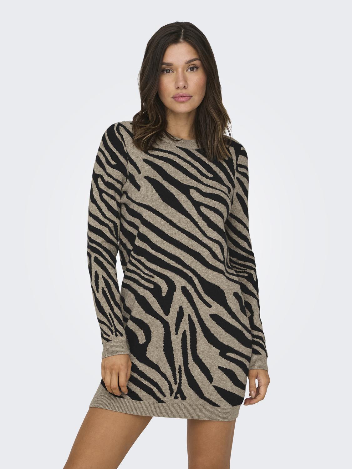 ONLY Strickkleid »ONLJENNI LS ANIMAL DRESS EX KNT« von ONLY