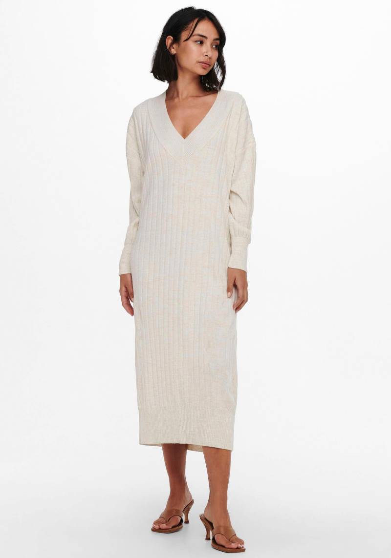 ONLY Strickkleid »ONLNEW TESSA L/S MIDI V DRESS« von ONLY