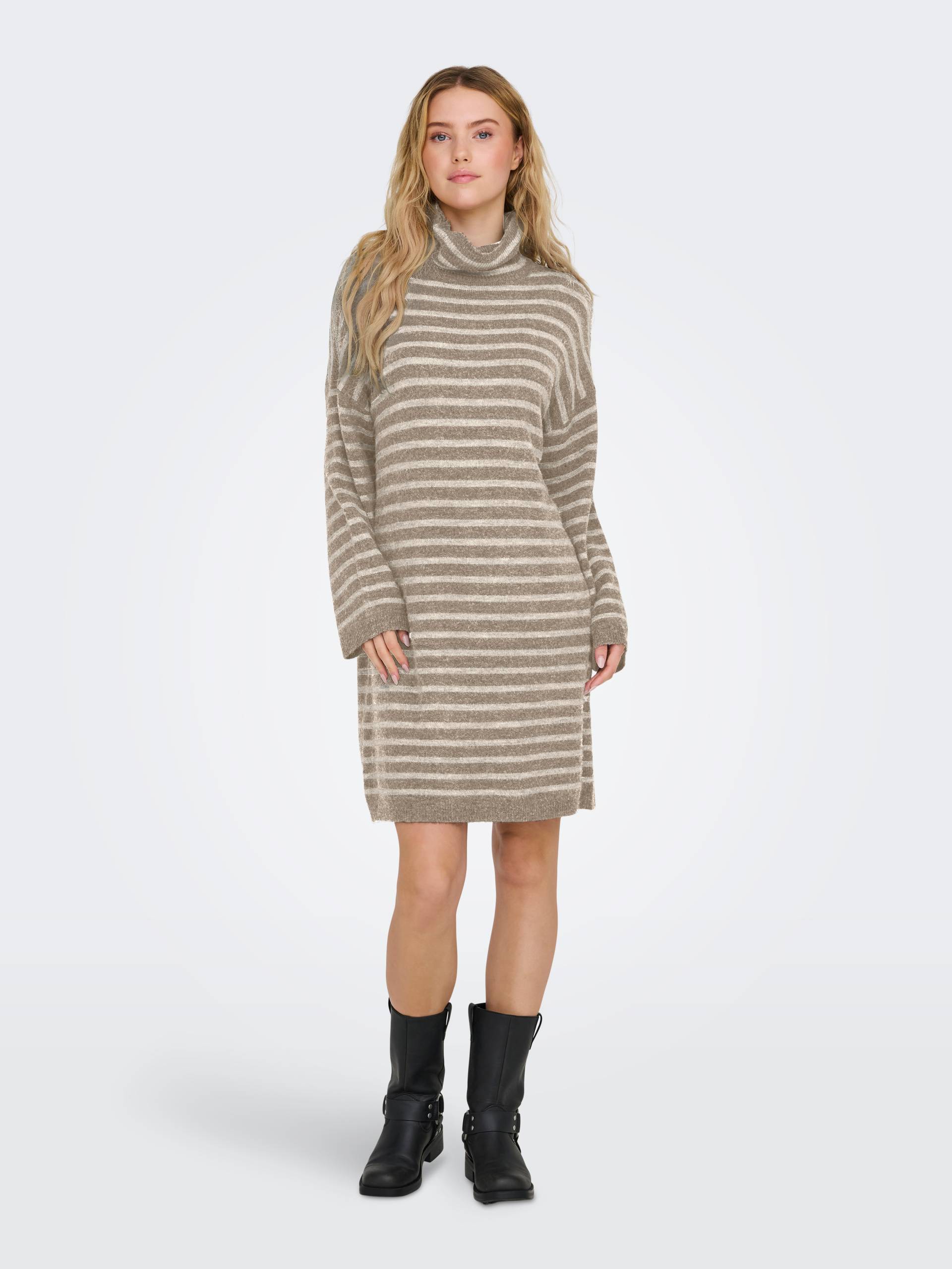 ONLY Strickkleid »ONLTALIO LS STRIPE ROLLNECK DRESS BF KNT« von ONLY