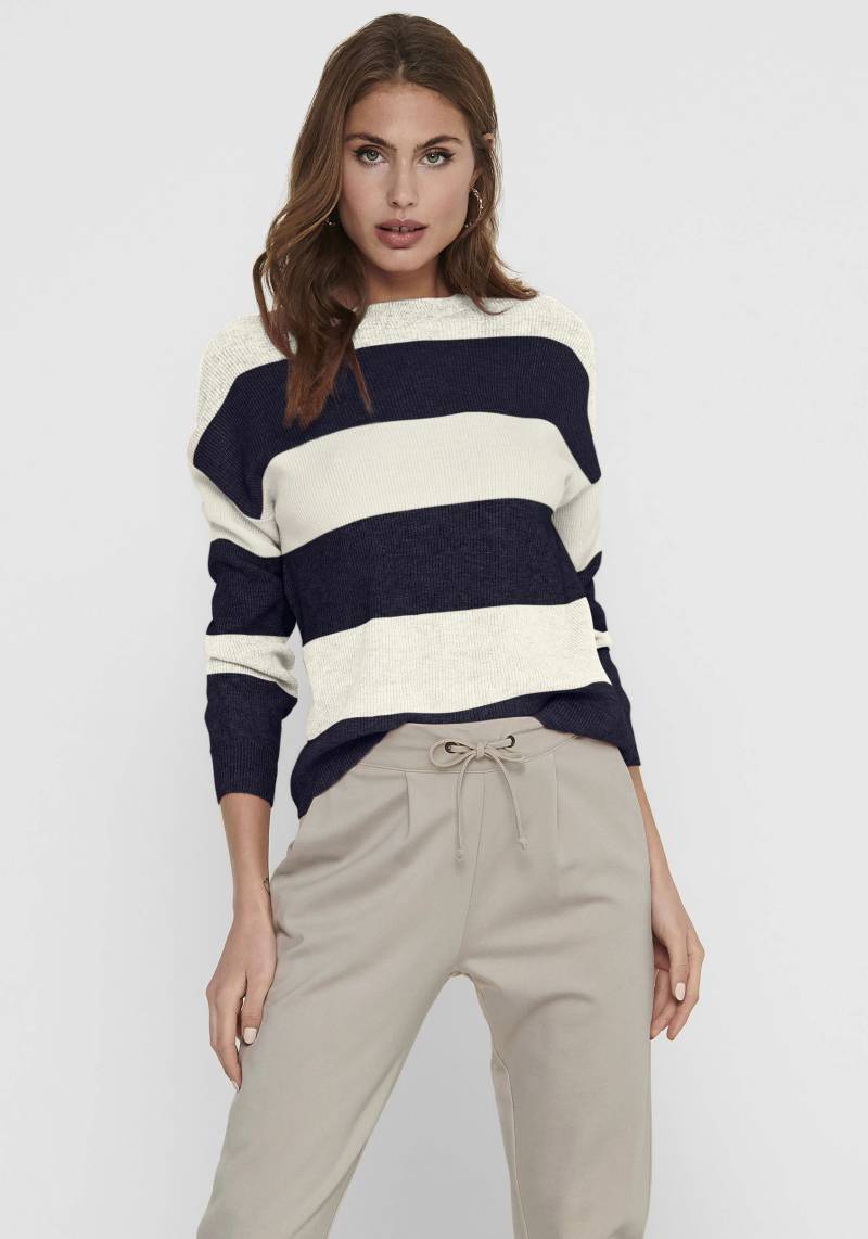 ONLY Strickpullover »ONLATIA L/S STRIPE PULLOVER KNT NOOS« von ONLY