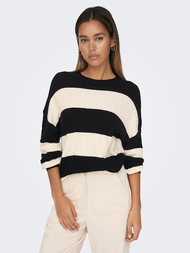 ONLY Strickpullover »ONLATIA L/S STRIPE PULLOVER KNT NOOS« von ONLY