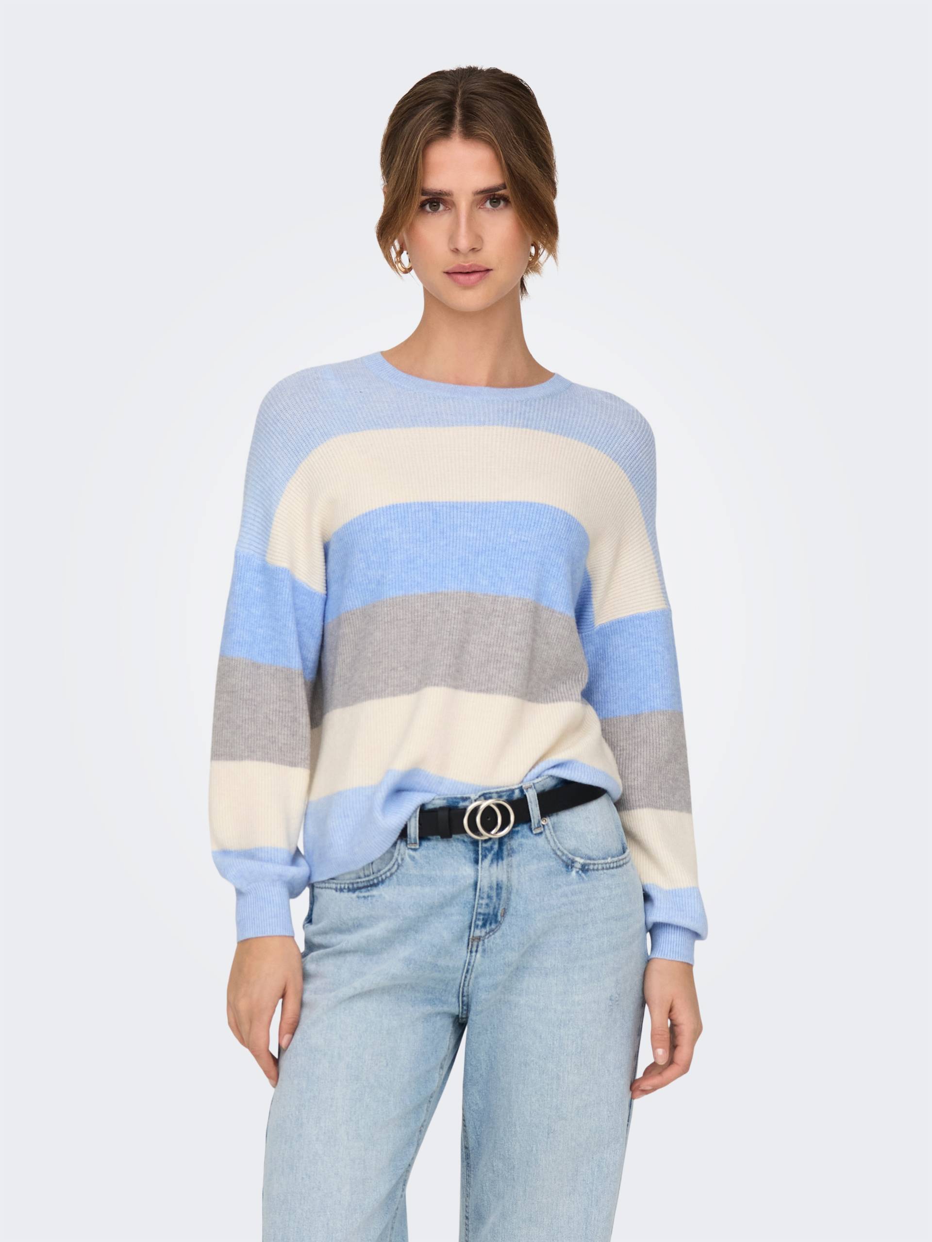 ONLY Strickpullover »ONLATIA L/S STRIPE PULLOVER KNT NOOS« von ONLY